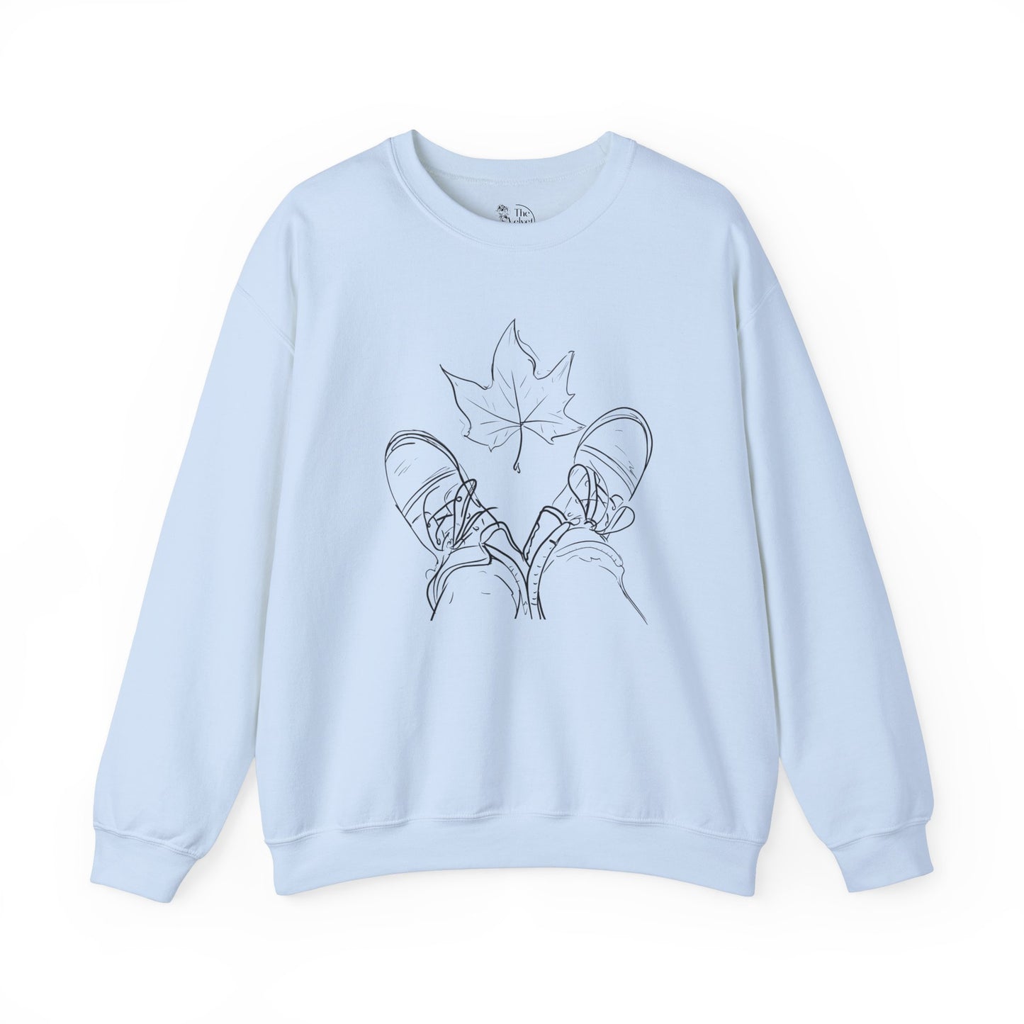 Fall Leaf and Boots Sketch - Adult Unisex Sweatshirt