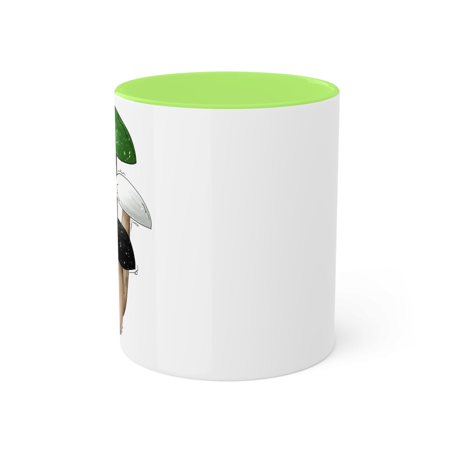 Aromantic Pride Flag Mushrooms - Mug
