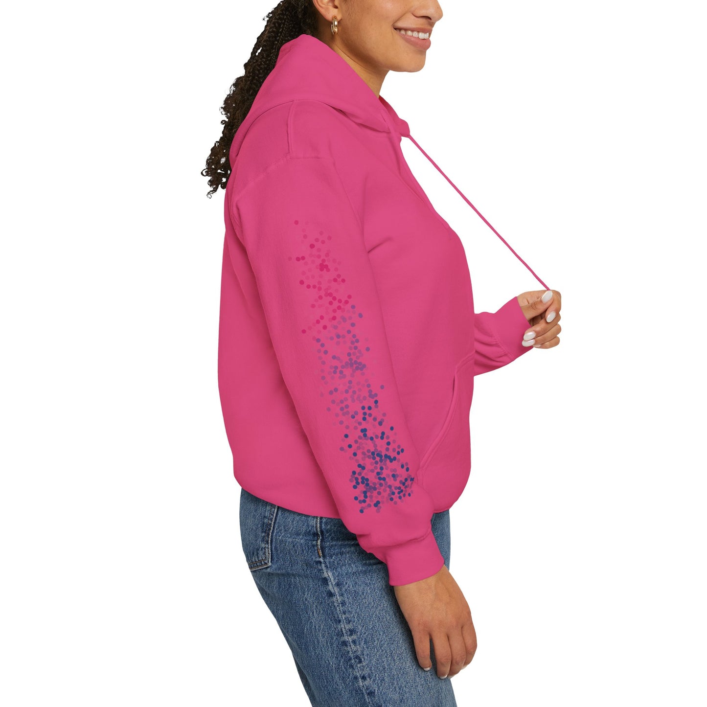 Bisexual Pride Flag Dots - Adult Unisex Hoodie