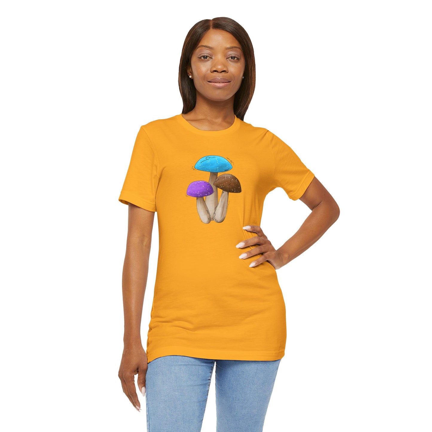 Androsexual Pride Flag Mushrooms - Unisex T-Shirt
