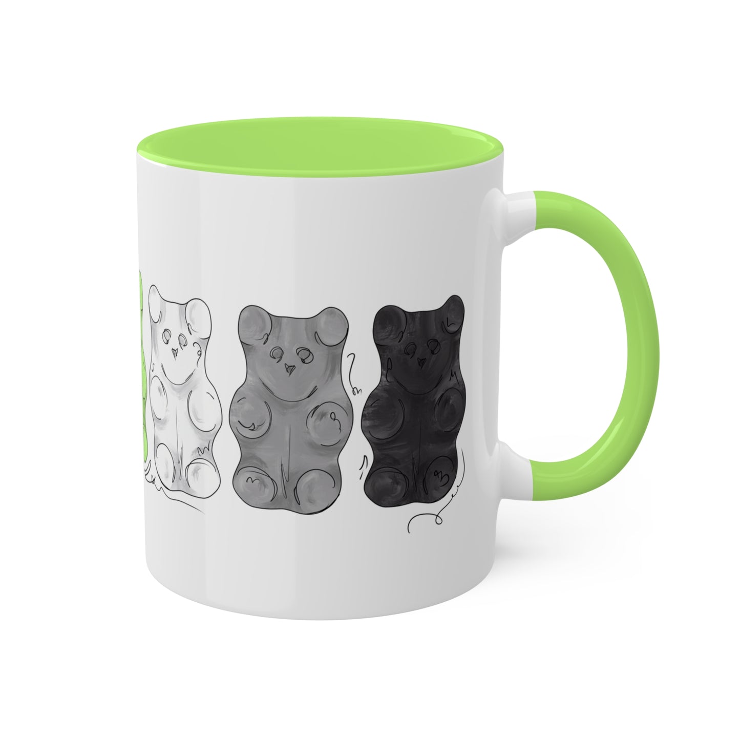 Agender Pride Flag Gummy Bears - Mug