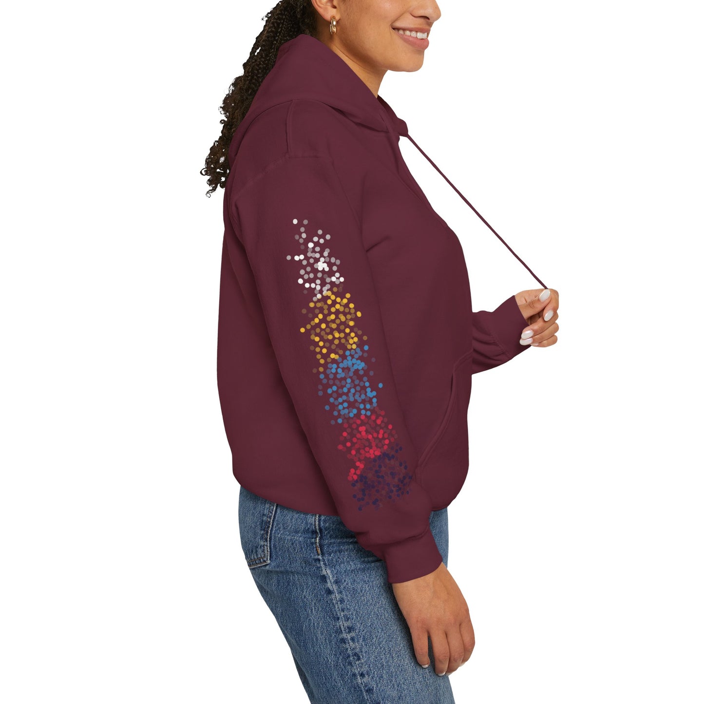 Polyamorous Pride Flag Dots - Adult Unisex Hoodie