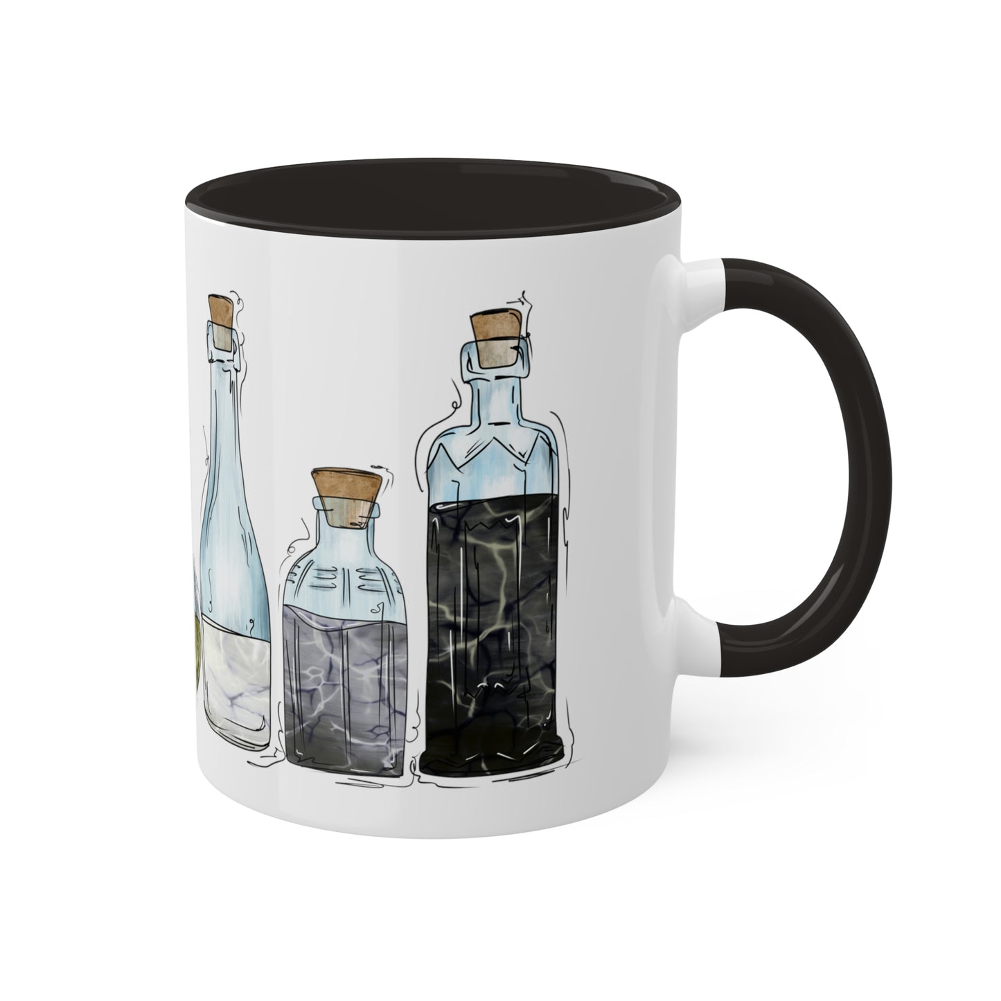 Agender Pride Flag Potion Bottles - Mug