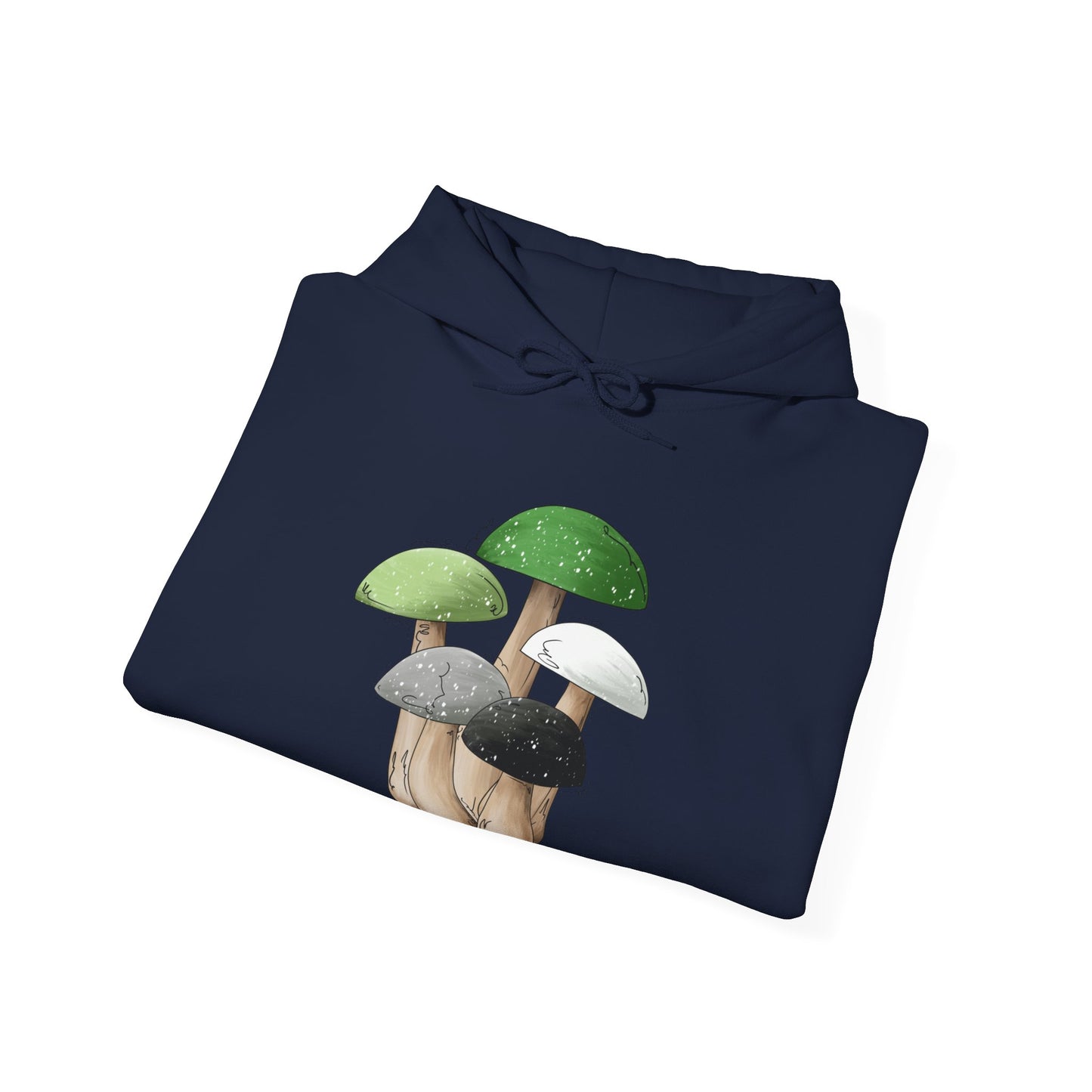 Aromantic Pride Flag Mushrooms - Adult Unisex Hoodie