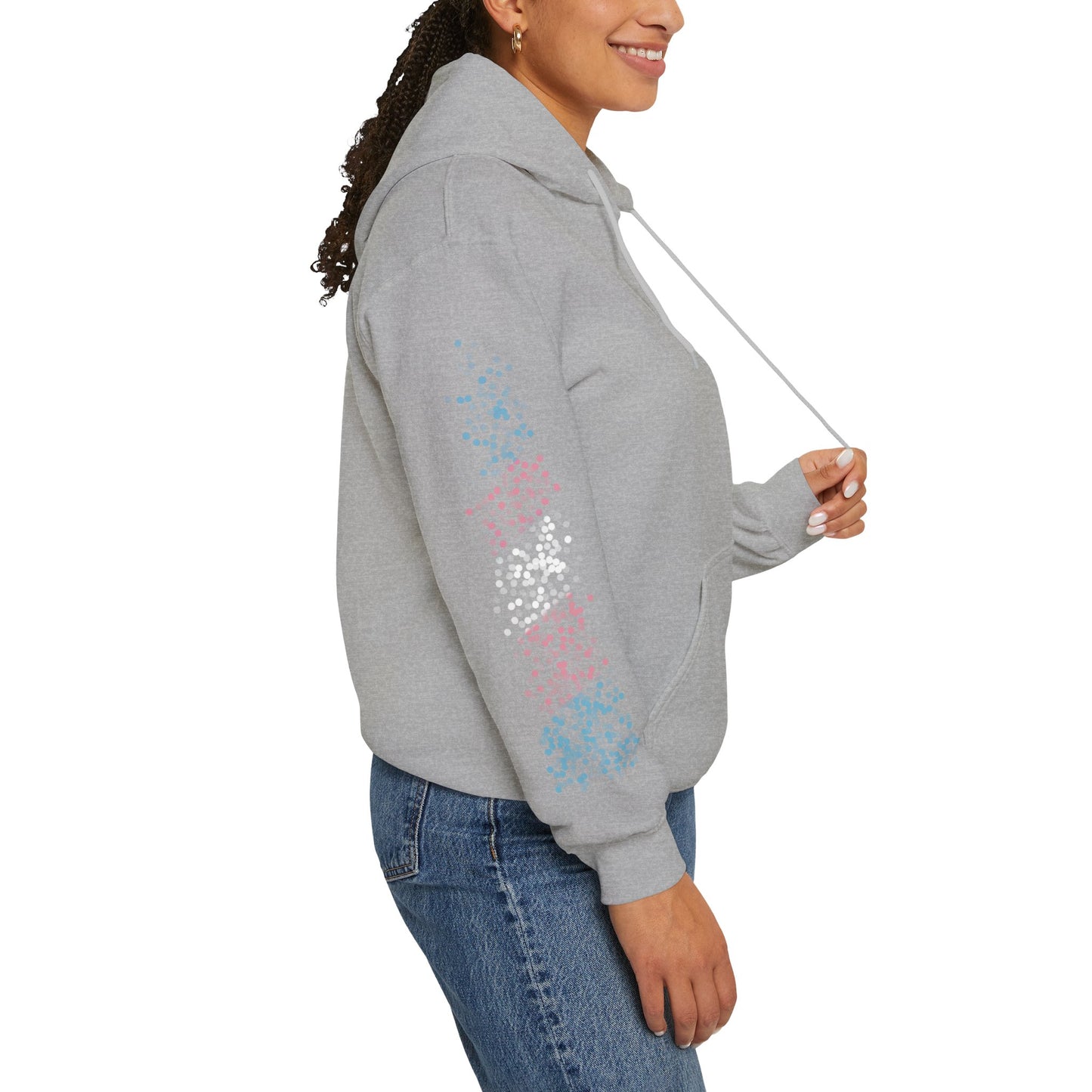 Transgender Pride Flag Dots - Adult Unisex Hoodie