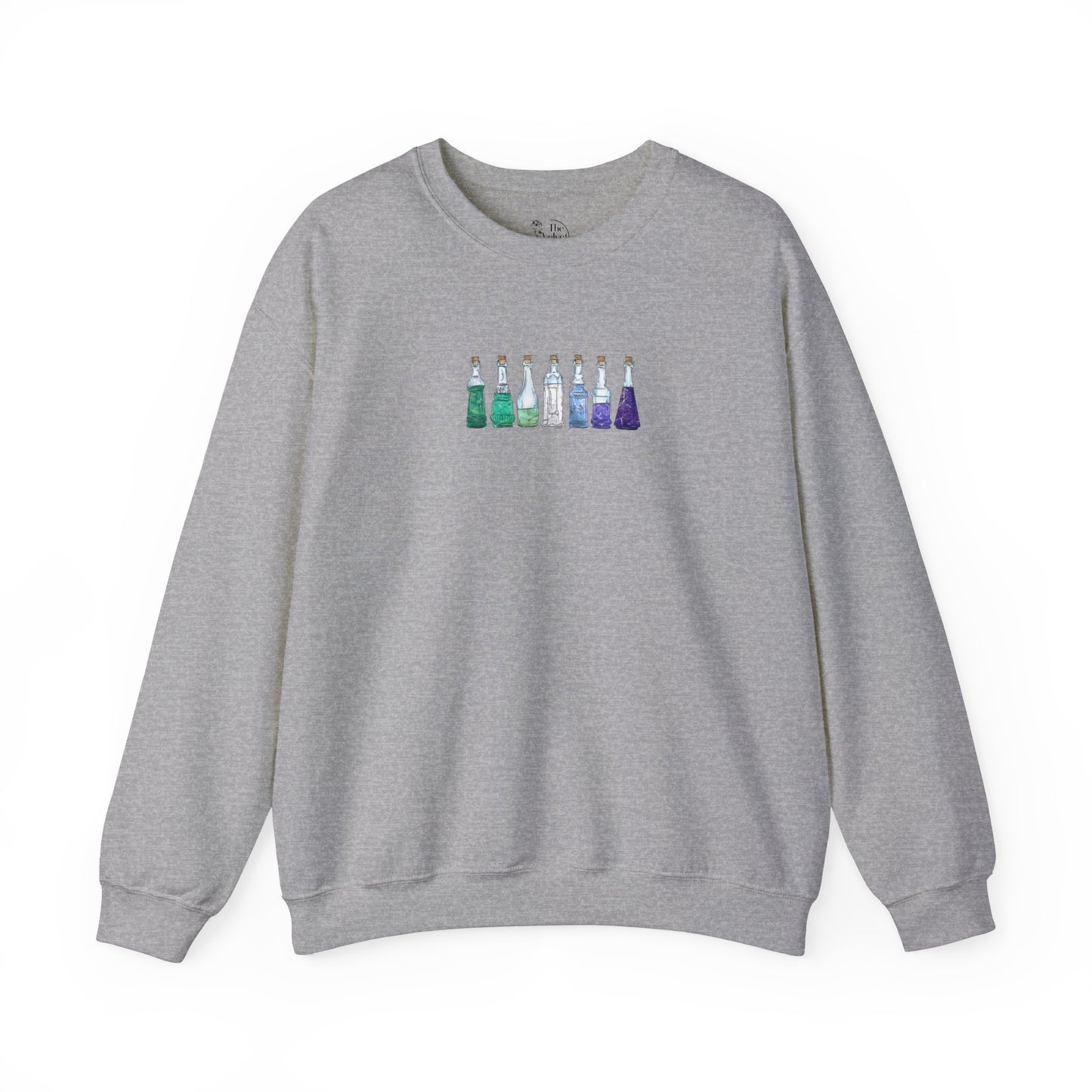 Gay Male Pride Flag Potion Bottles - Adult Unisex Sweatshirt