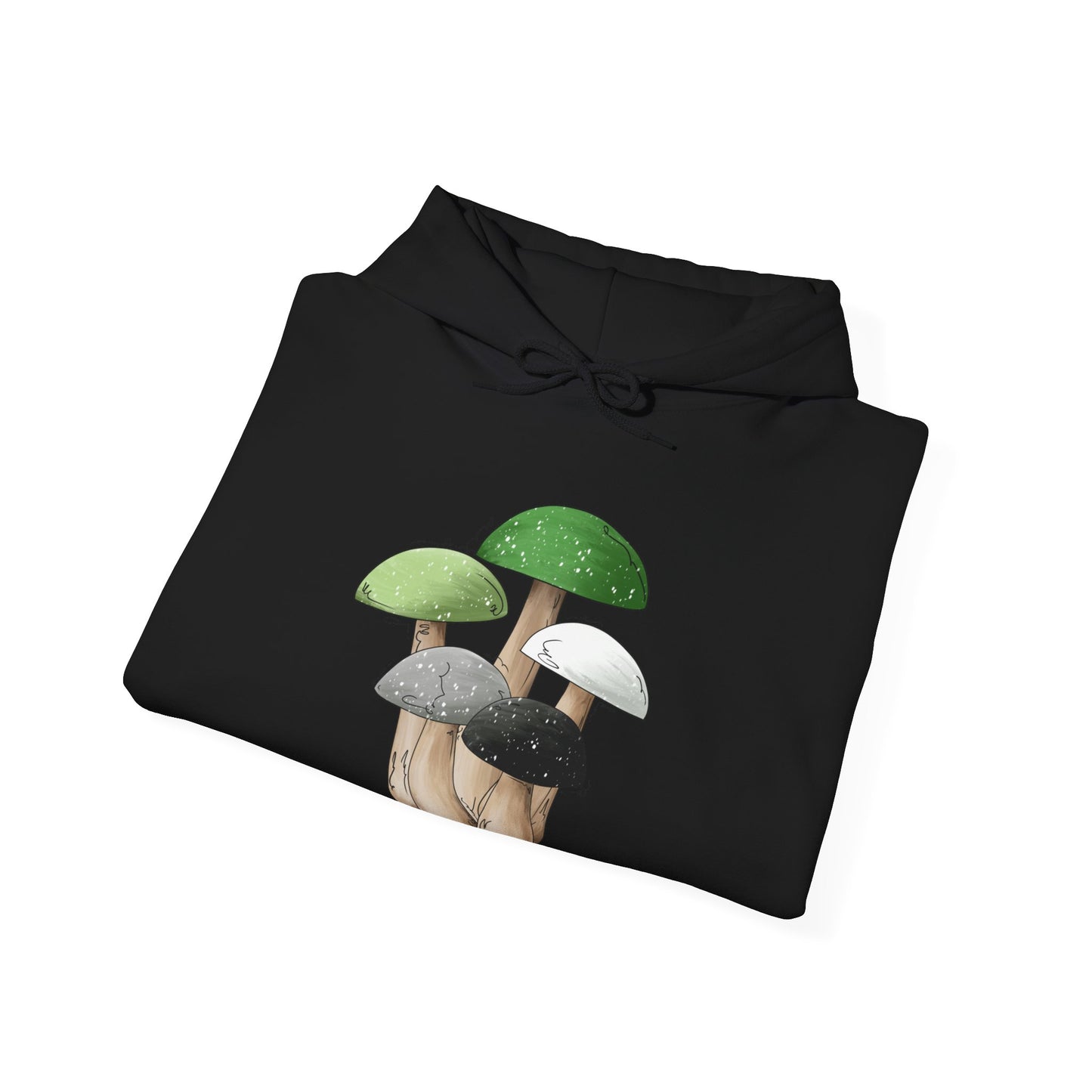 Aromantic Pride Flag Mushrooms - Adult Unisex Hoodie