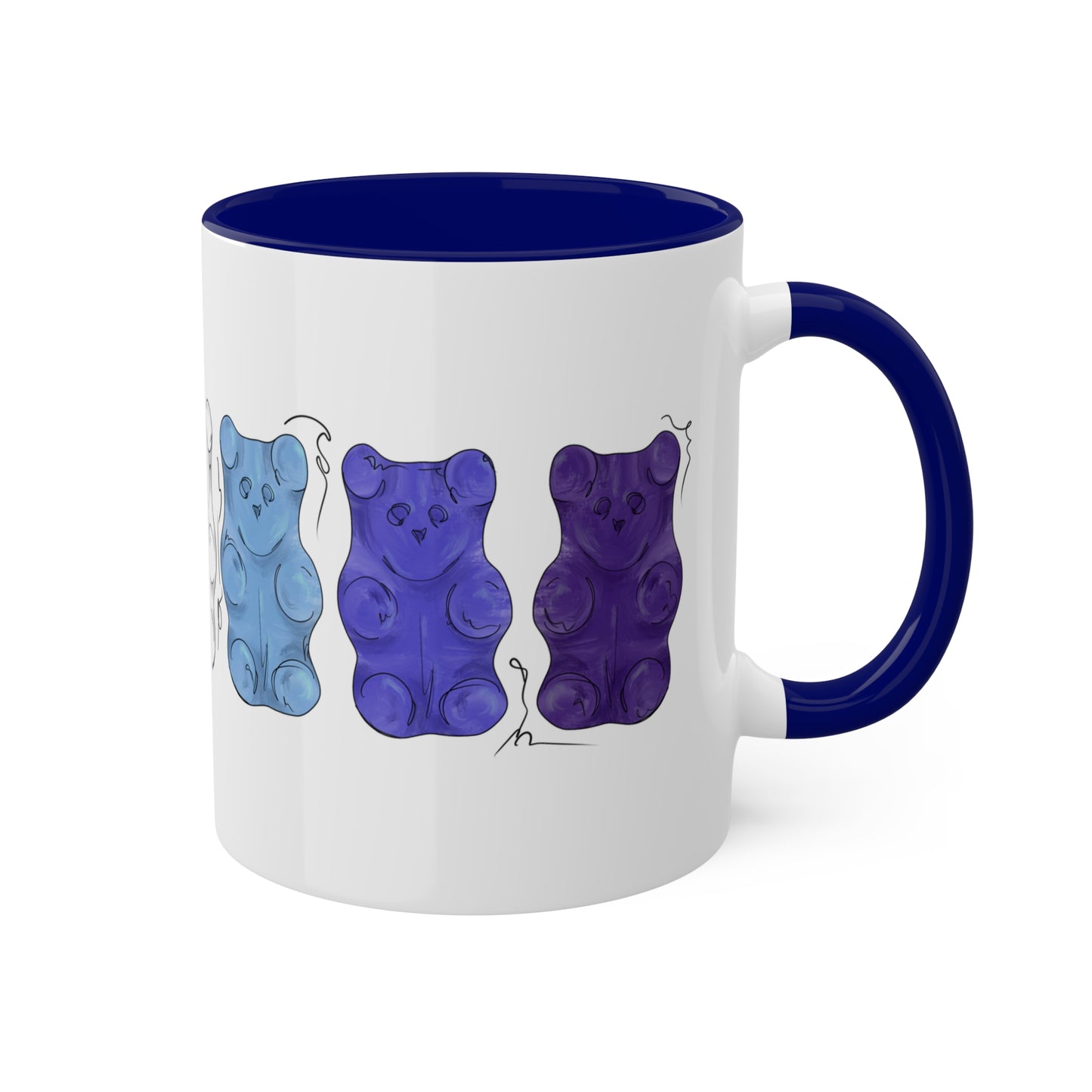 Gay Male Pride Flag Gummy Bears - Mug