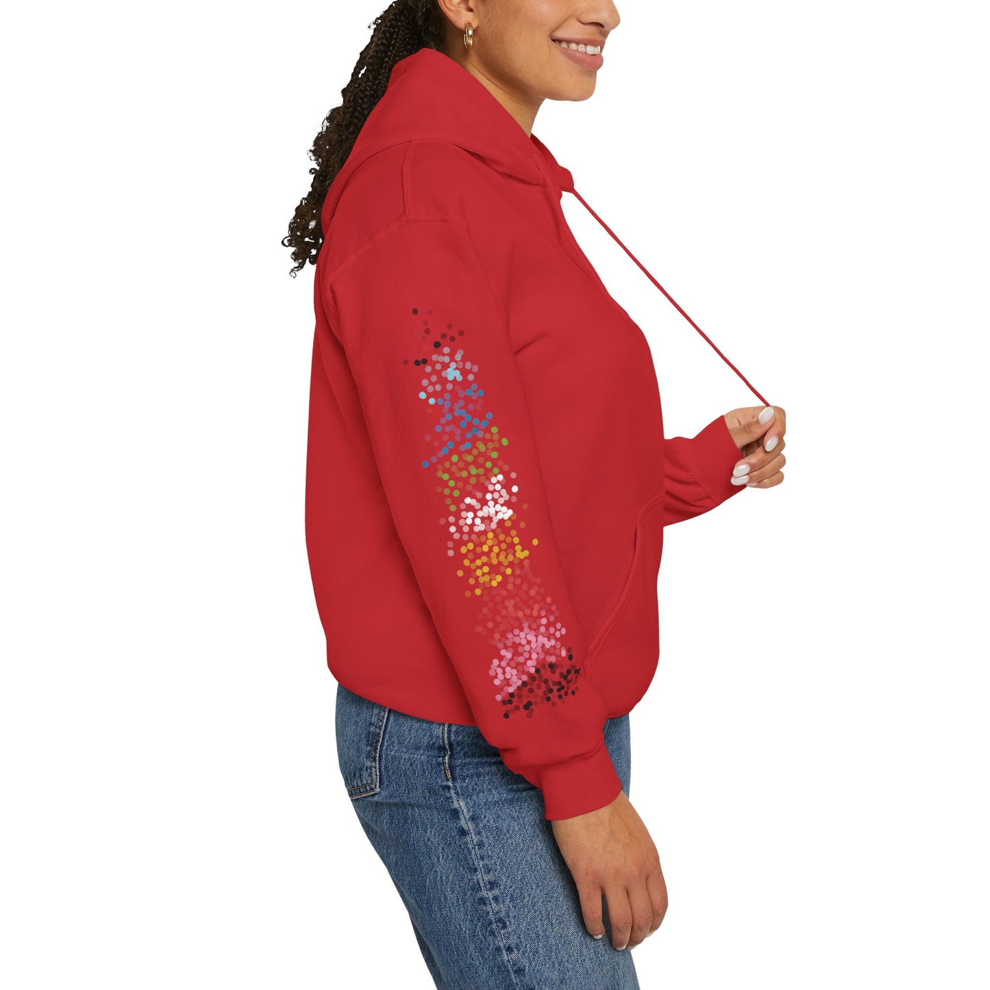 Queer Pride Flag Dots - Adult Unisex Hoodie