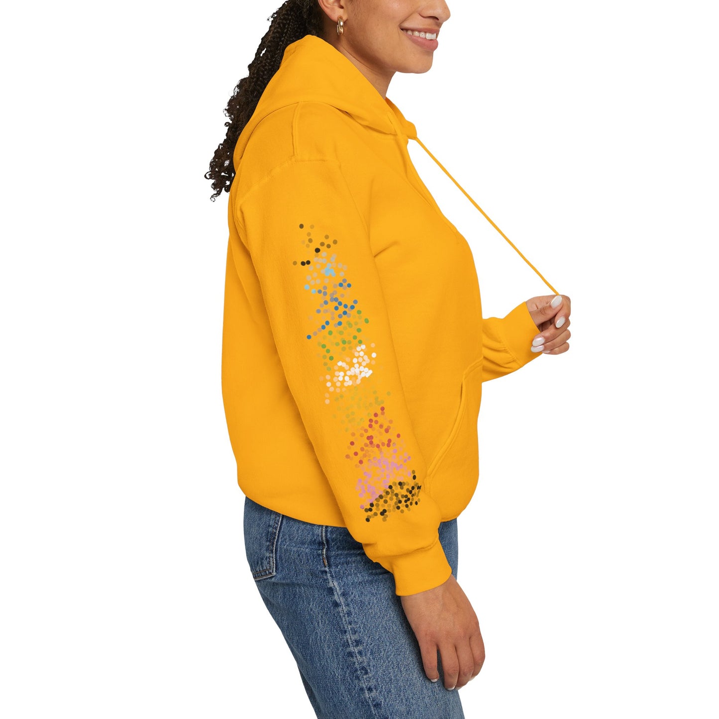 Queer Pride Flag Dots - Adult Unisex Hoodie