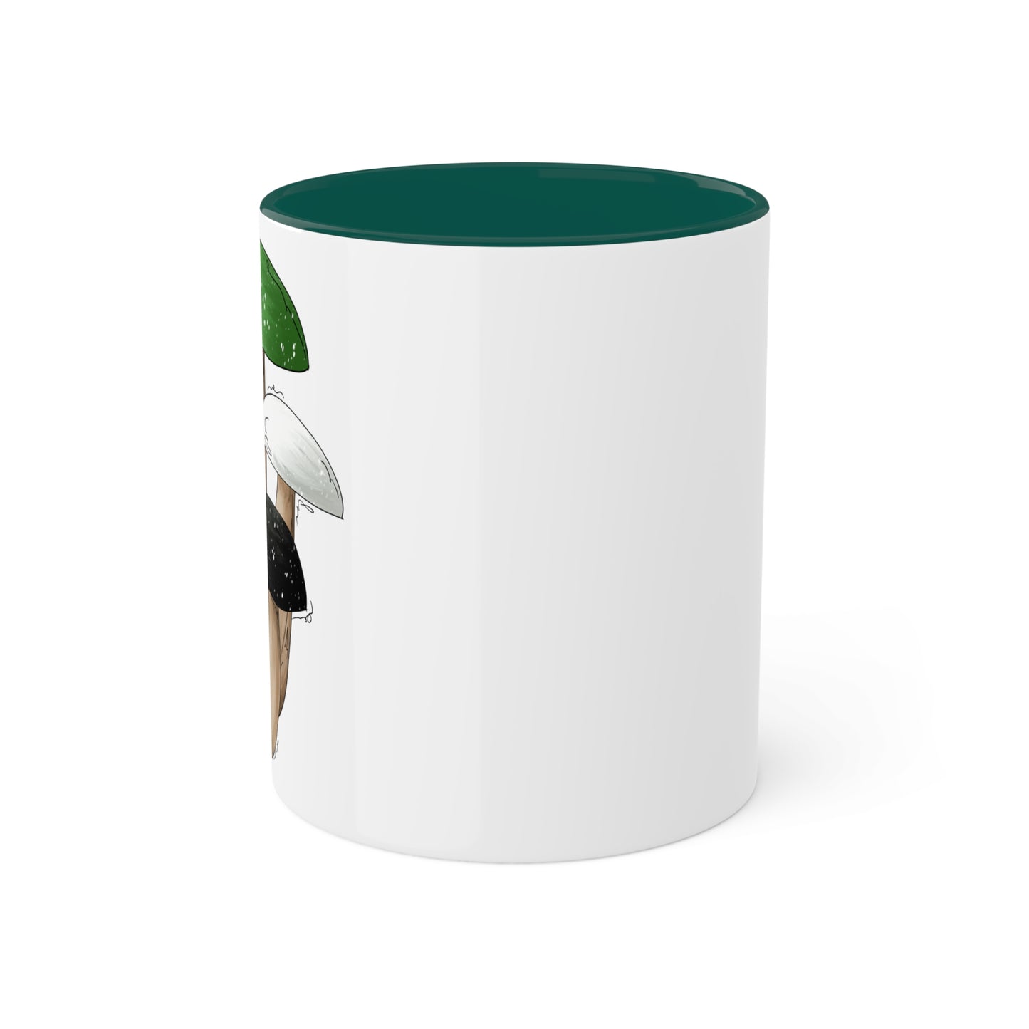 Aromantic Pride Flag Mushrooms - Mug