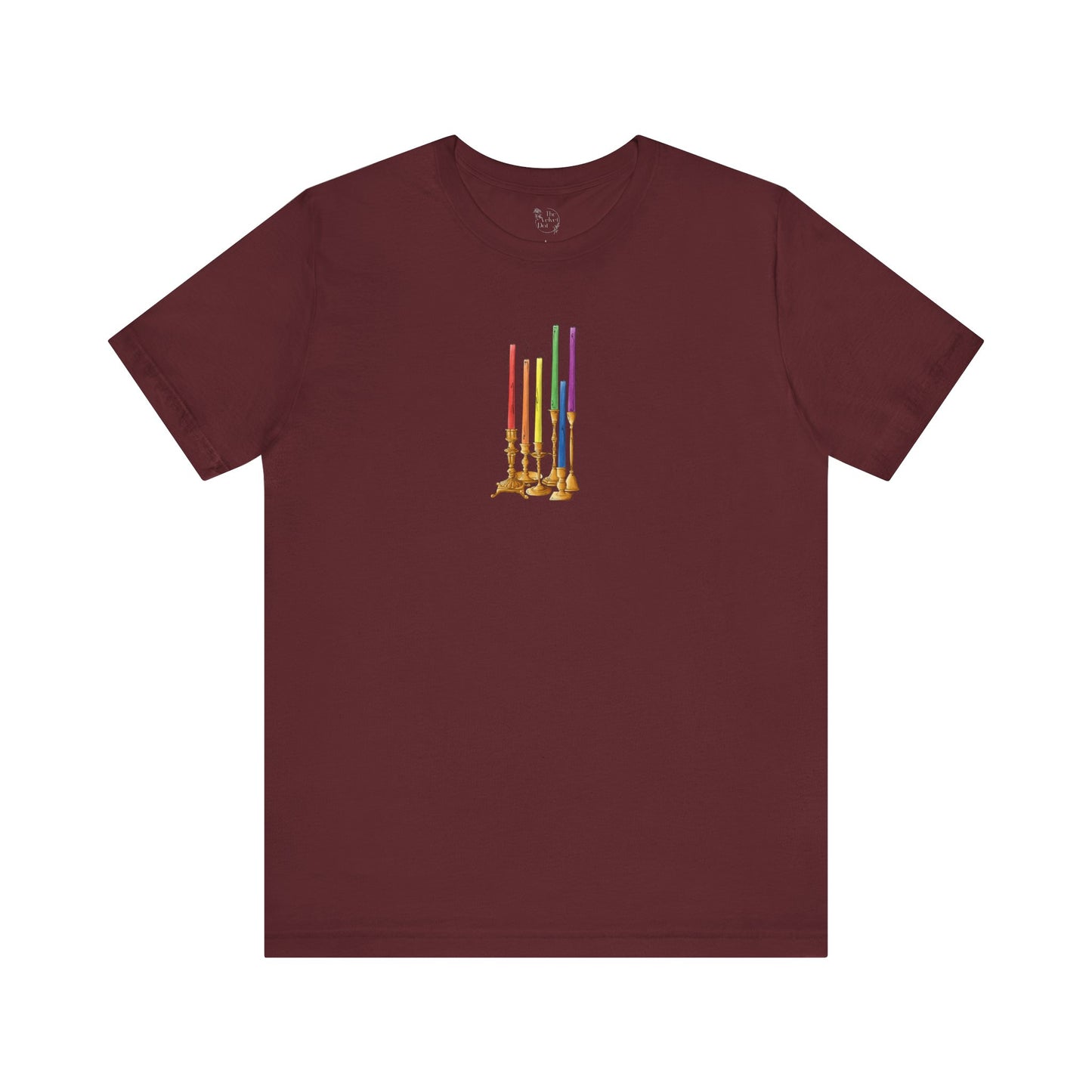 Gay Pride Flag Candlesticks - Unisex T-Shirt