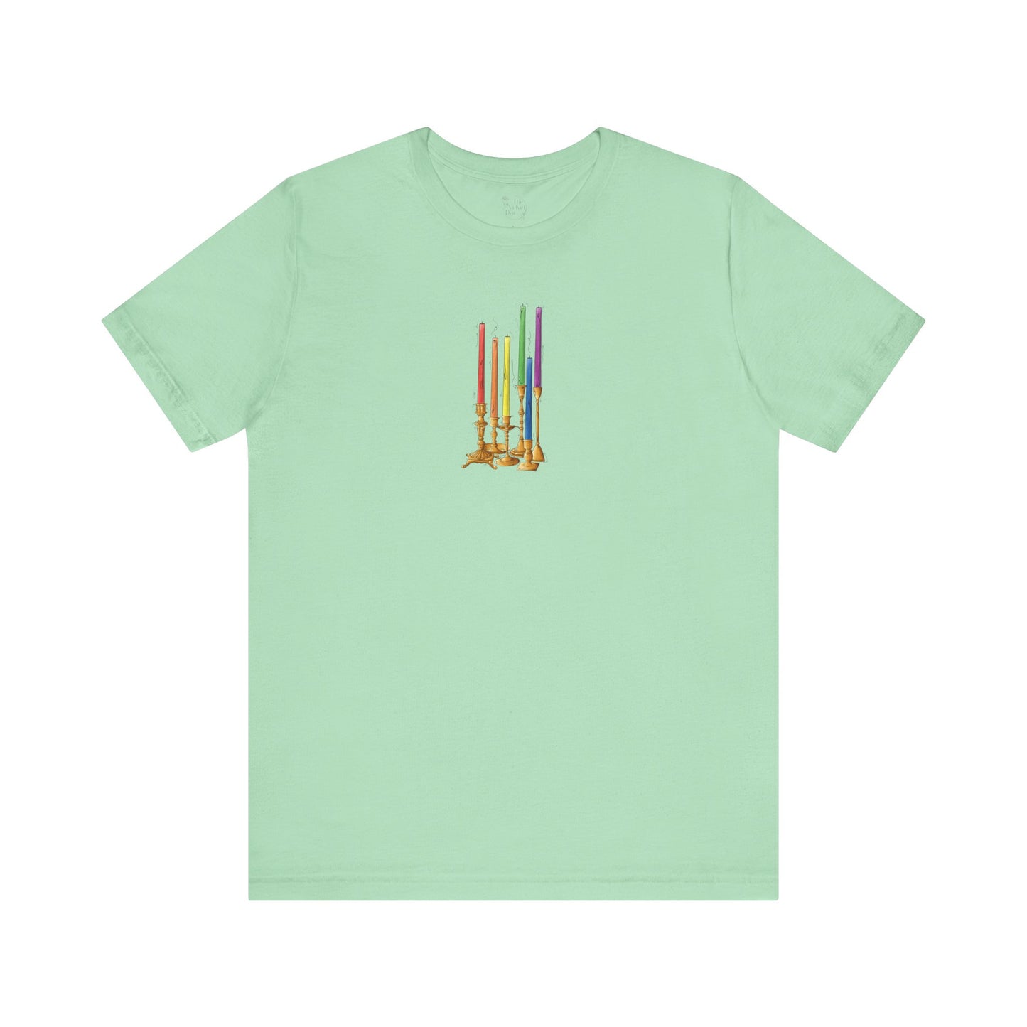 Gay Pride Flag Candlesticks - Unisex T-Shirt