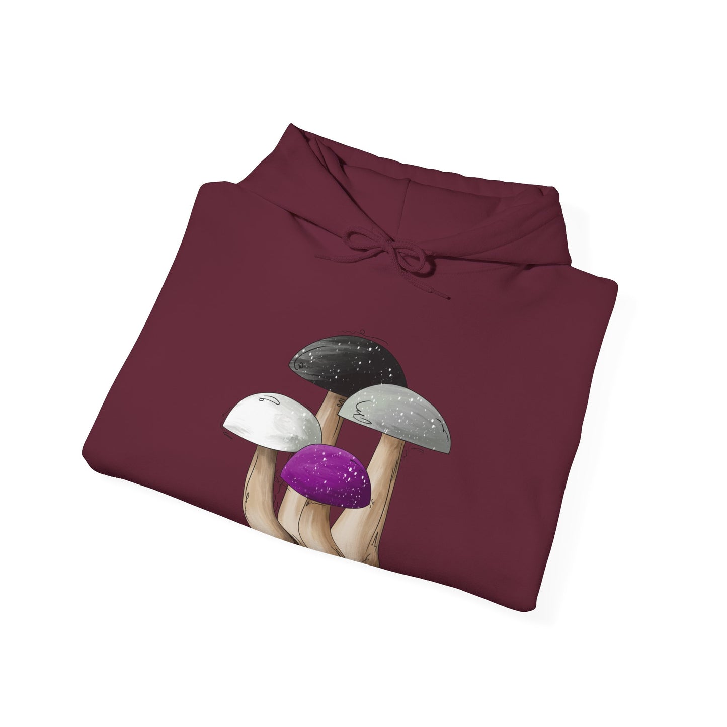 Asexual Pride Flag Mushrooms - Adult Unisex Hoodie