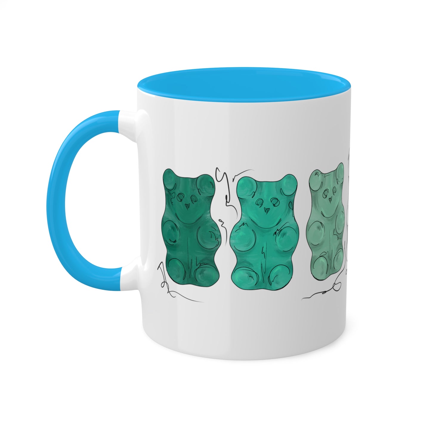 Gay Male Pride Flag Gummy Bears - Mug