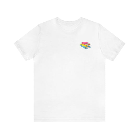 Pansexual Pride Flag Old Books - Unisex T-Shirt