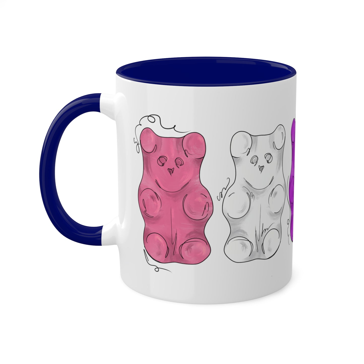 Genderfluid Pride Flag Gummy Bears - Mug
