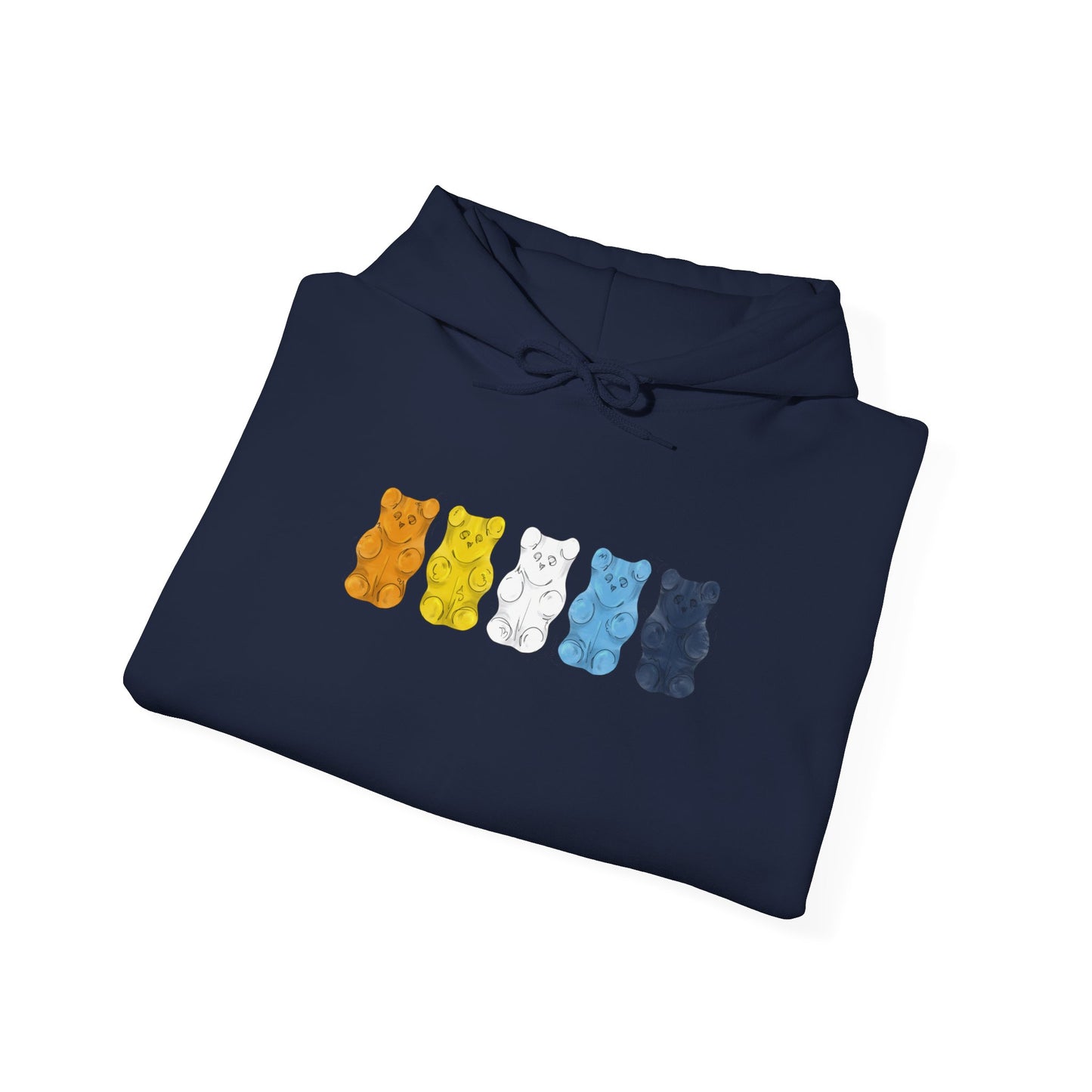 Aroace Pride Flag Gummy Bears - Adult Unisex Hoodie