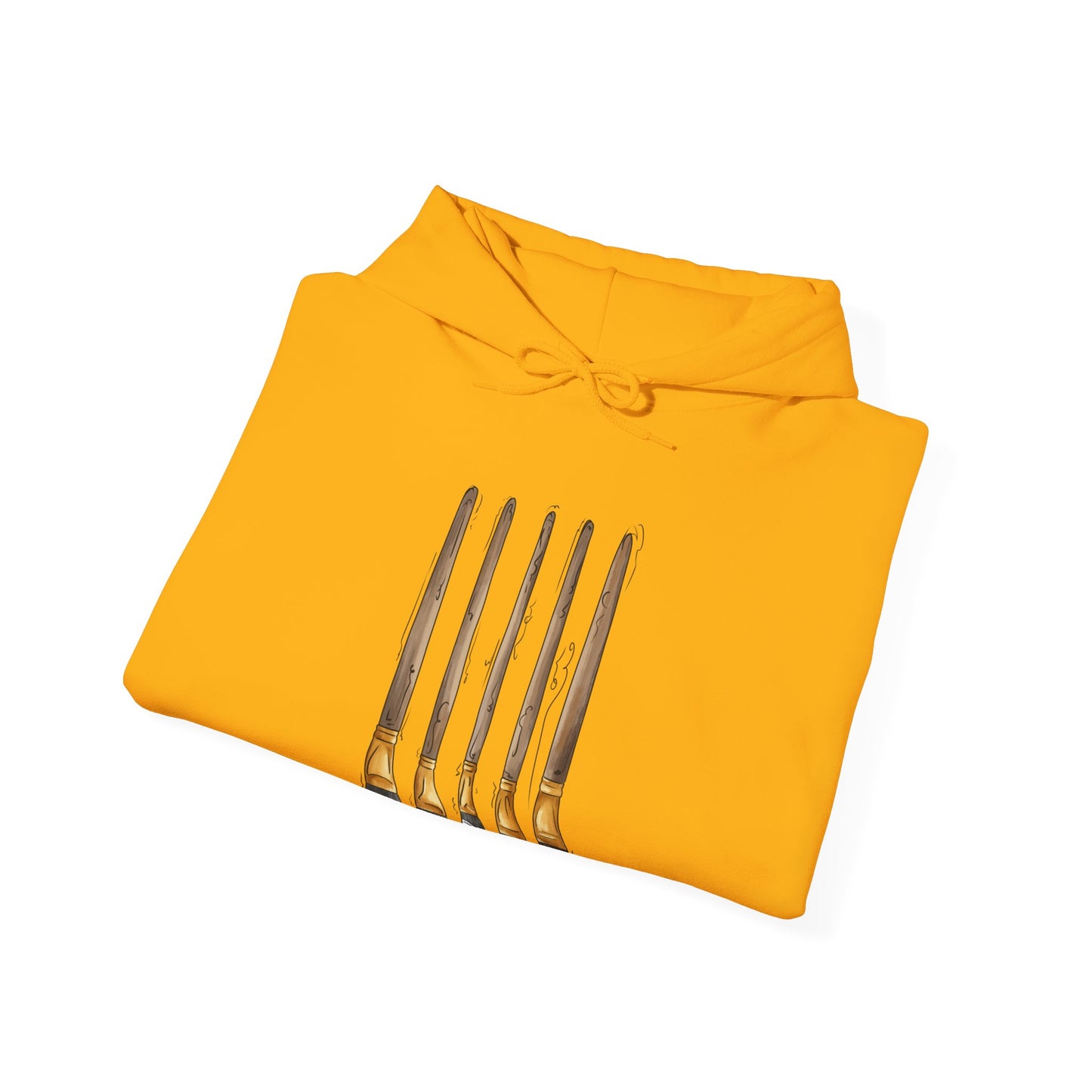 Aromantic Pride Flag Paint Brushes - Adult Unisex Hoodie