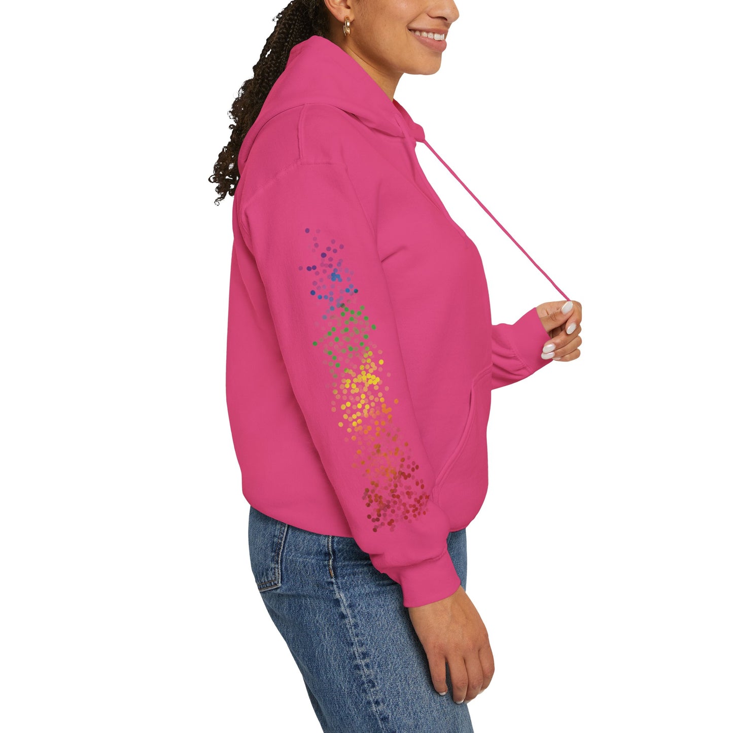 Gay Pride Flag Dots - Adult Unisex Hoodie