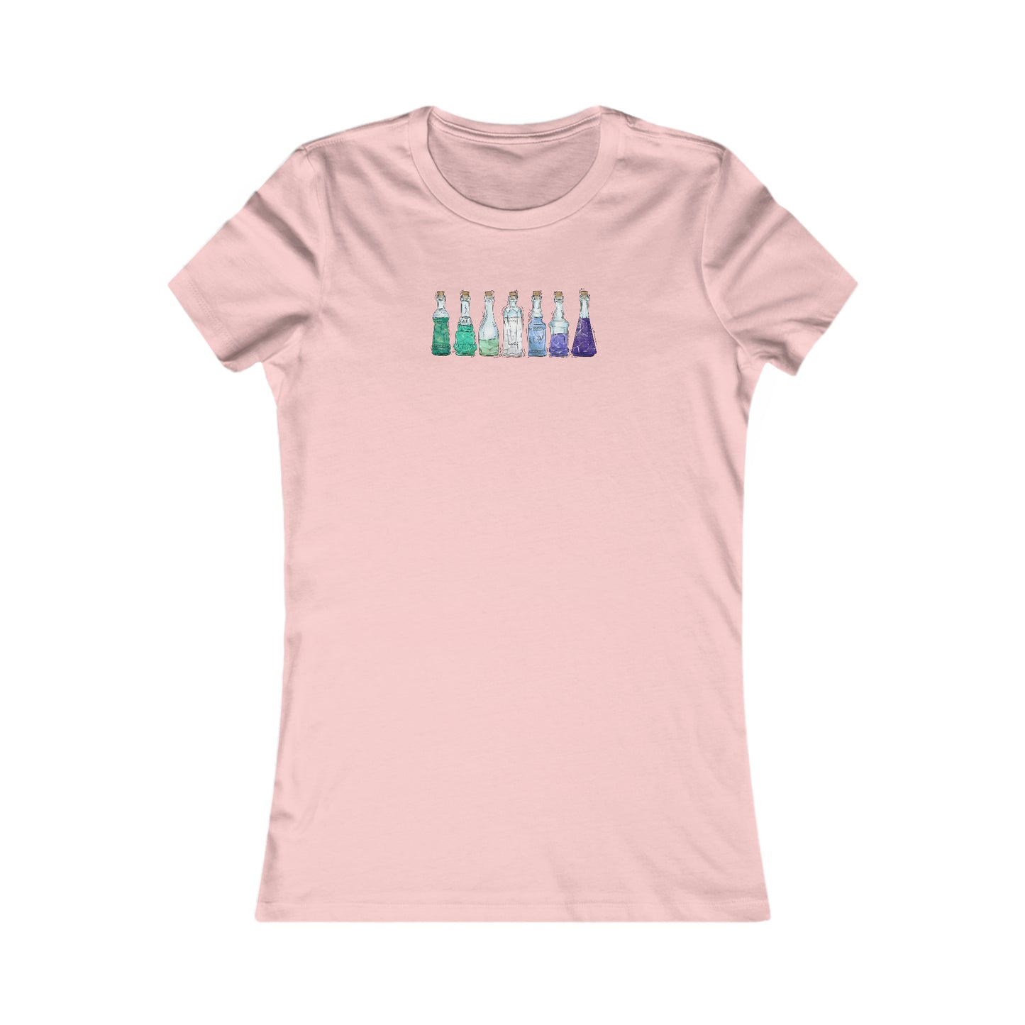 Gay Male MLM Pride Flag Potion Bottles - Women's T-Shirt