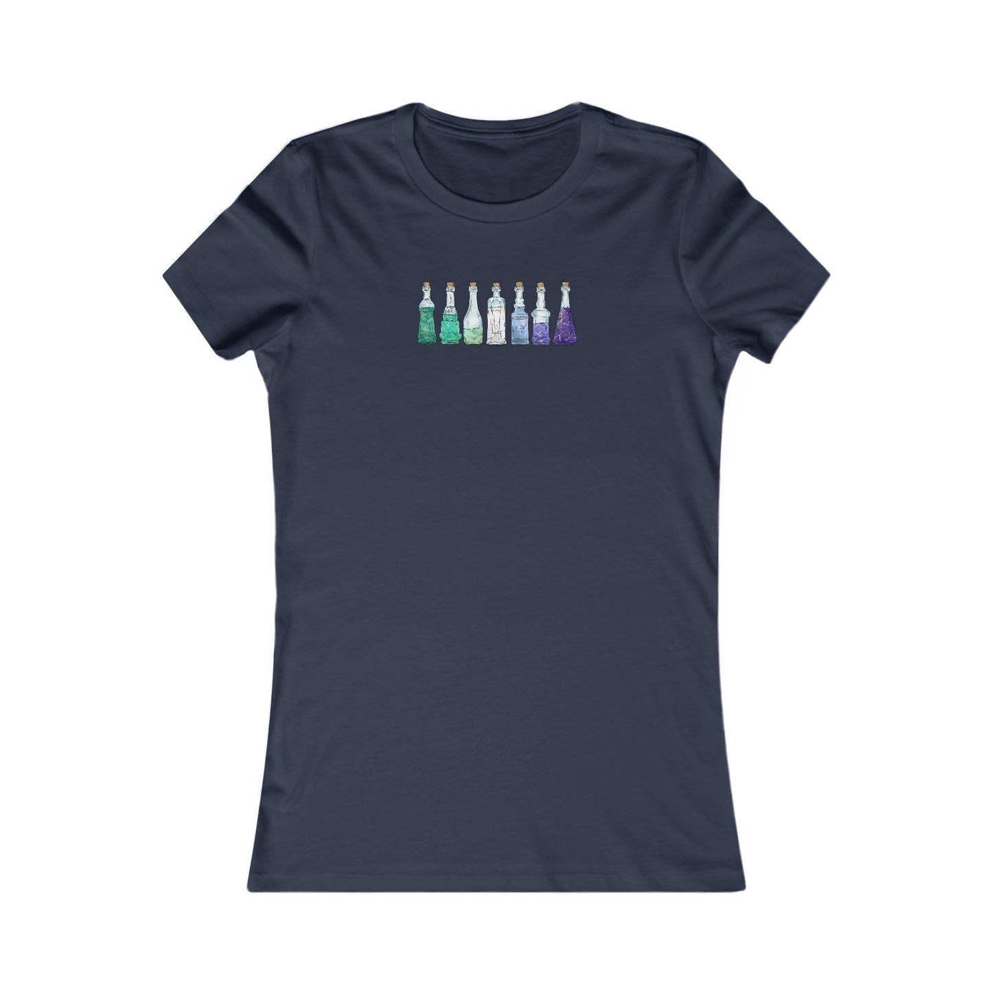 Gay Male MLM Pride Flag Potion Bottles - Women's T-Shirt