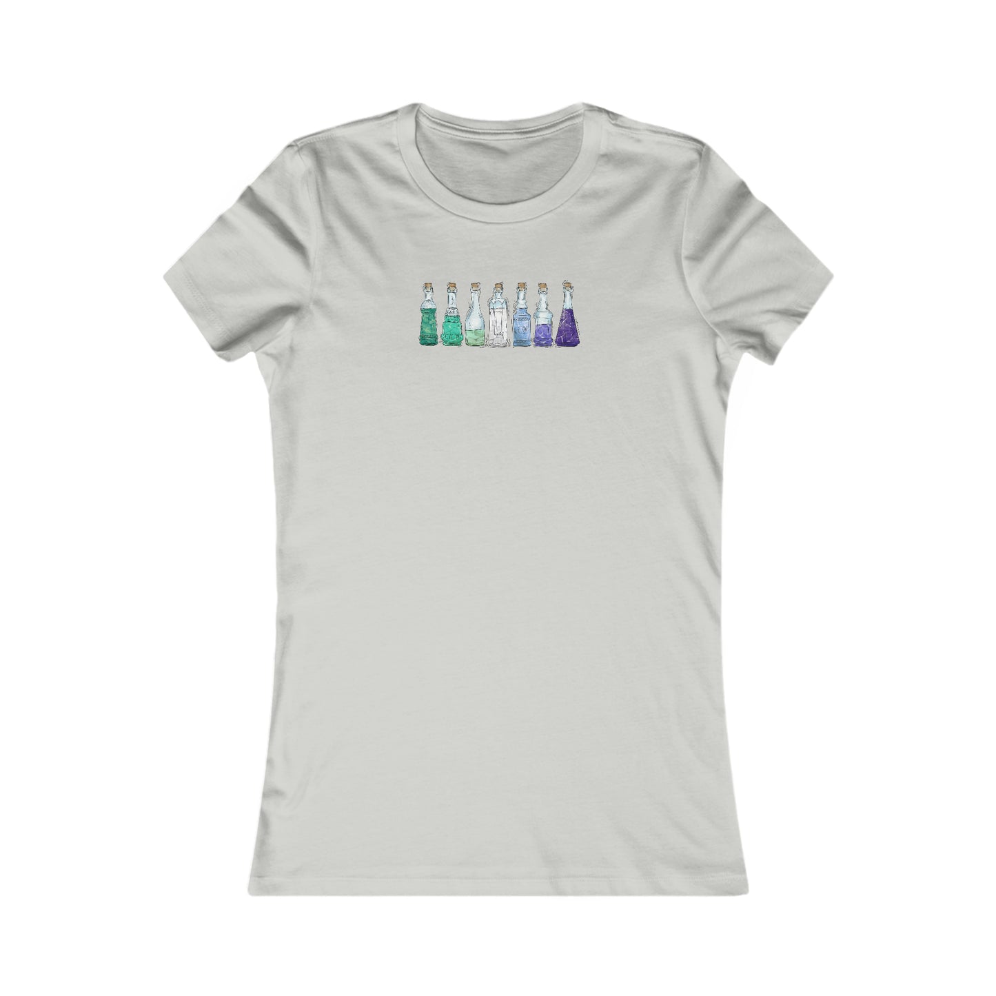 Gay Male MLM Pride Flag Potion Bottles - Women's T-Shirt