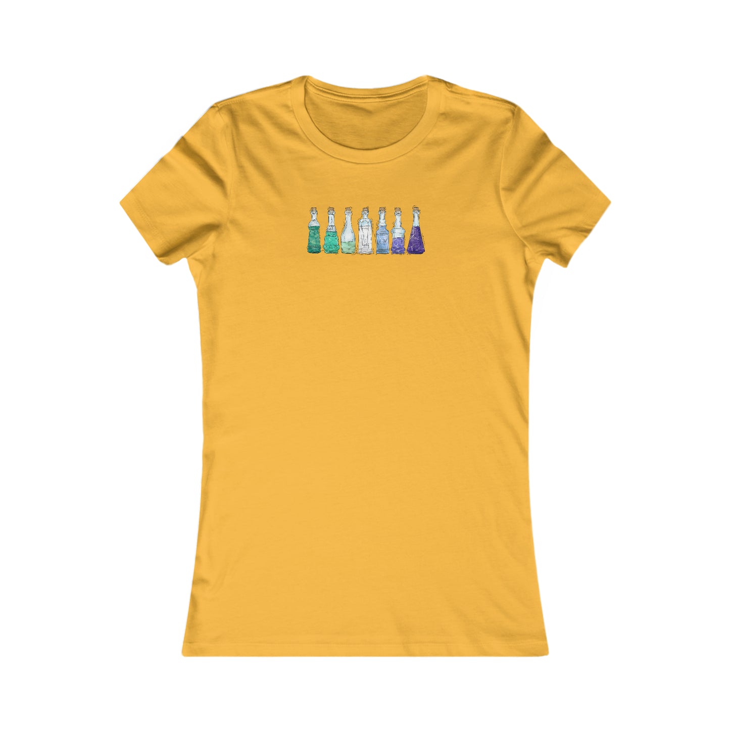 Gay Male MLM Pride Flag Potion Bottles - Women's T-Shirt