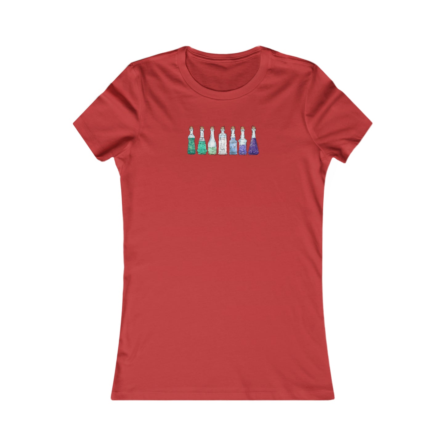 Gay Male MLM Pride Flag Potion Bottles - Women's T-Shirt