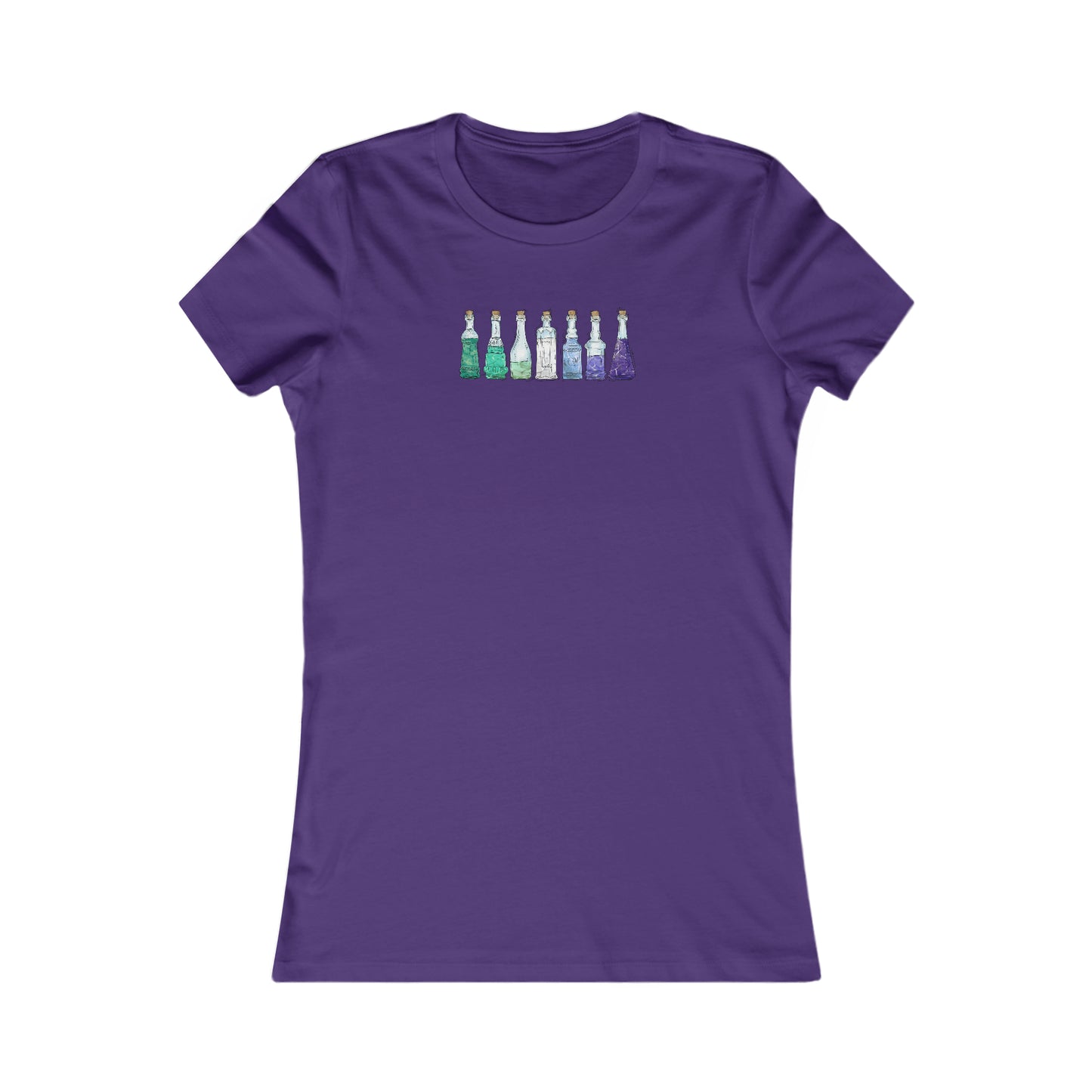 Gay Male MLM Pride Flag Potion Bottles - Women's T-Shirt