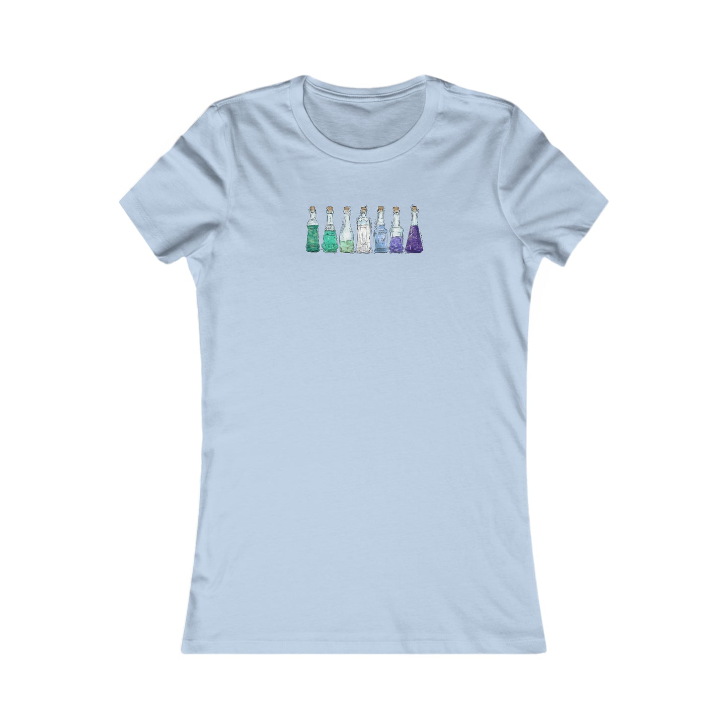 Gay Male MLM Pride Flag Potion Bottles - Women's T-Shirt