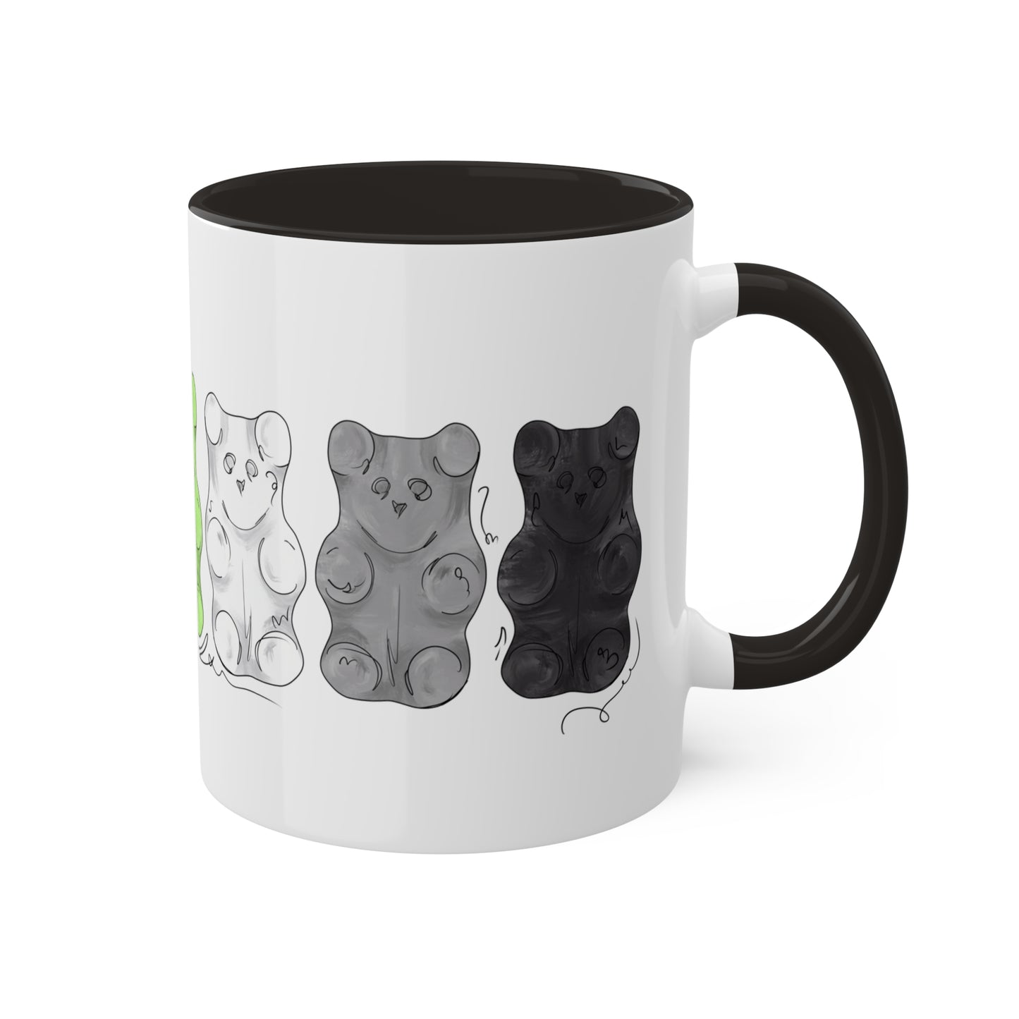 Agender Pride Flag Gummy Bears - Mug