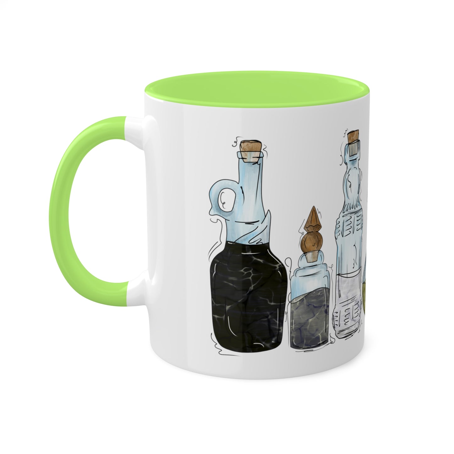 Agender Pride Flag Potion Bottles - Mug