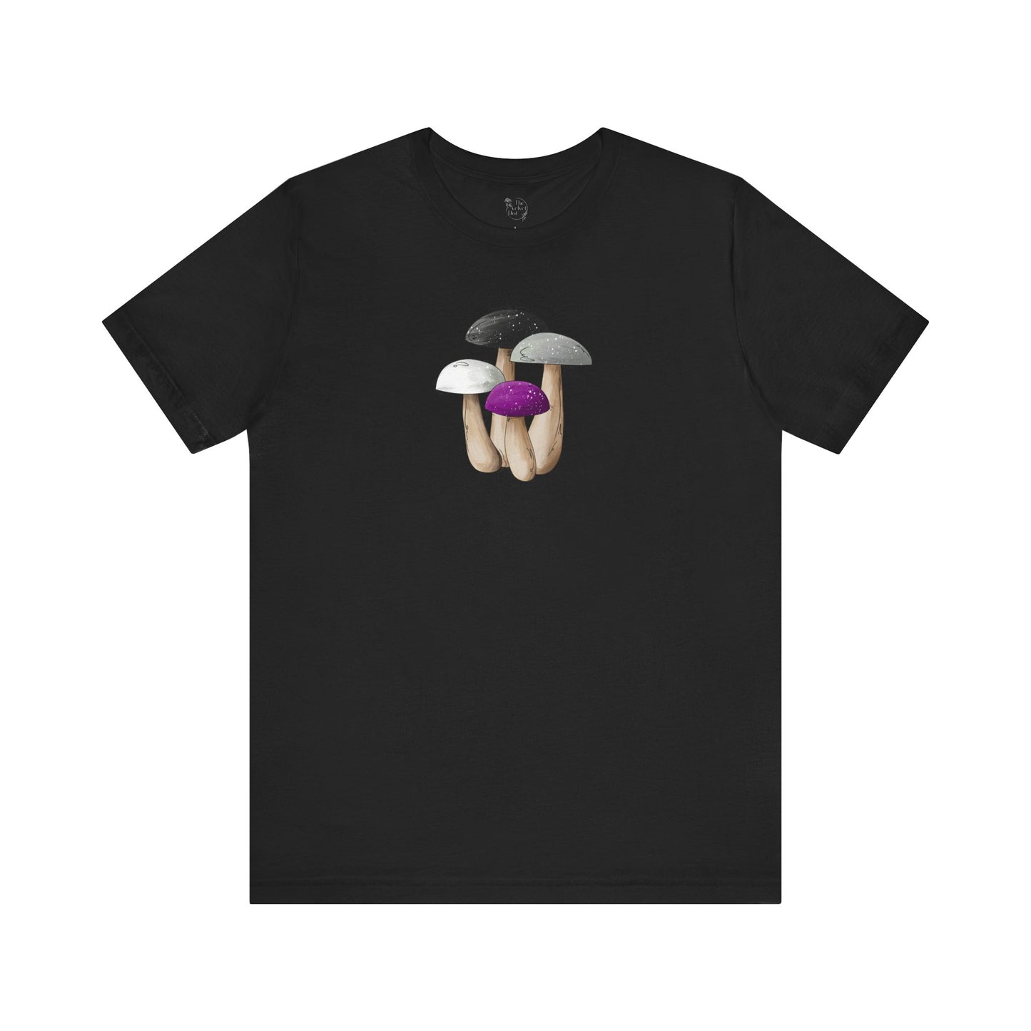 Asexual Pride Flag Mushrooms - Unisex T-Shirt