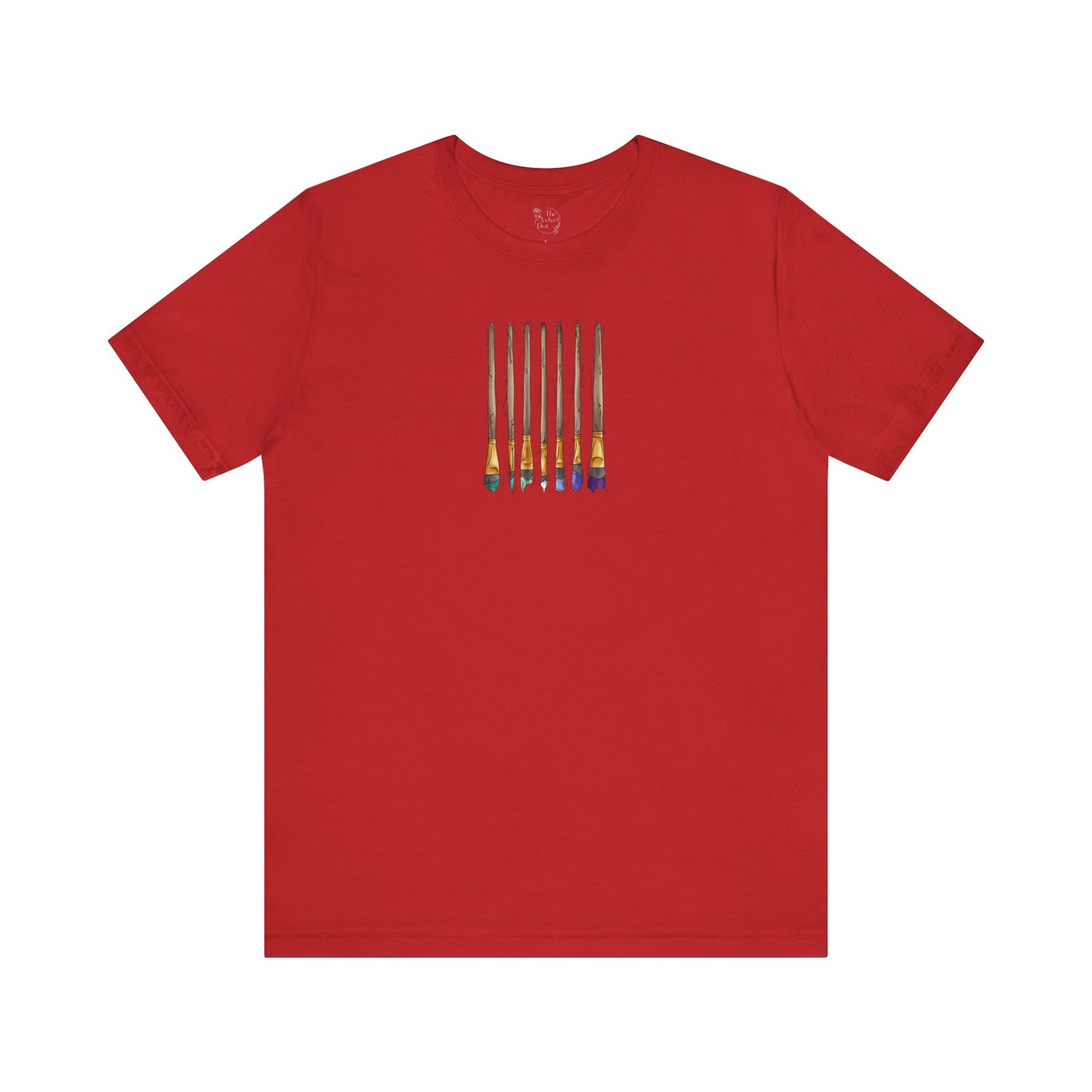 Gay Male Pride Flag Paint Brushes - Unisex T-Shirt