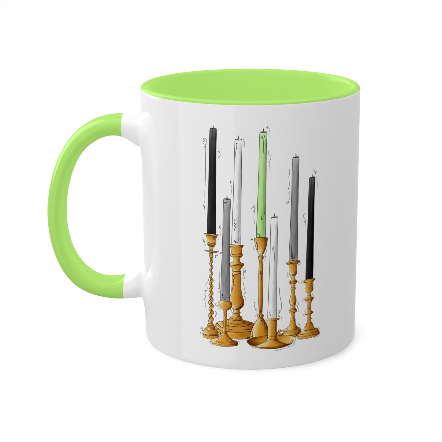 Agender Pride Flag Candlesticks - Mug