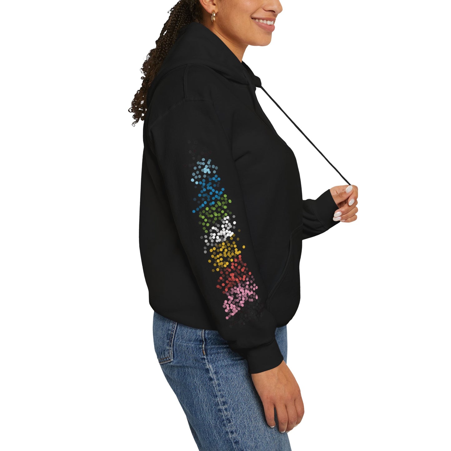 Queer Pride Flag Dots - Adult Unisex Hoodie