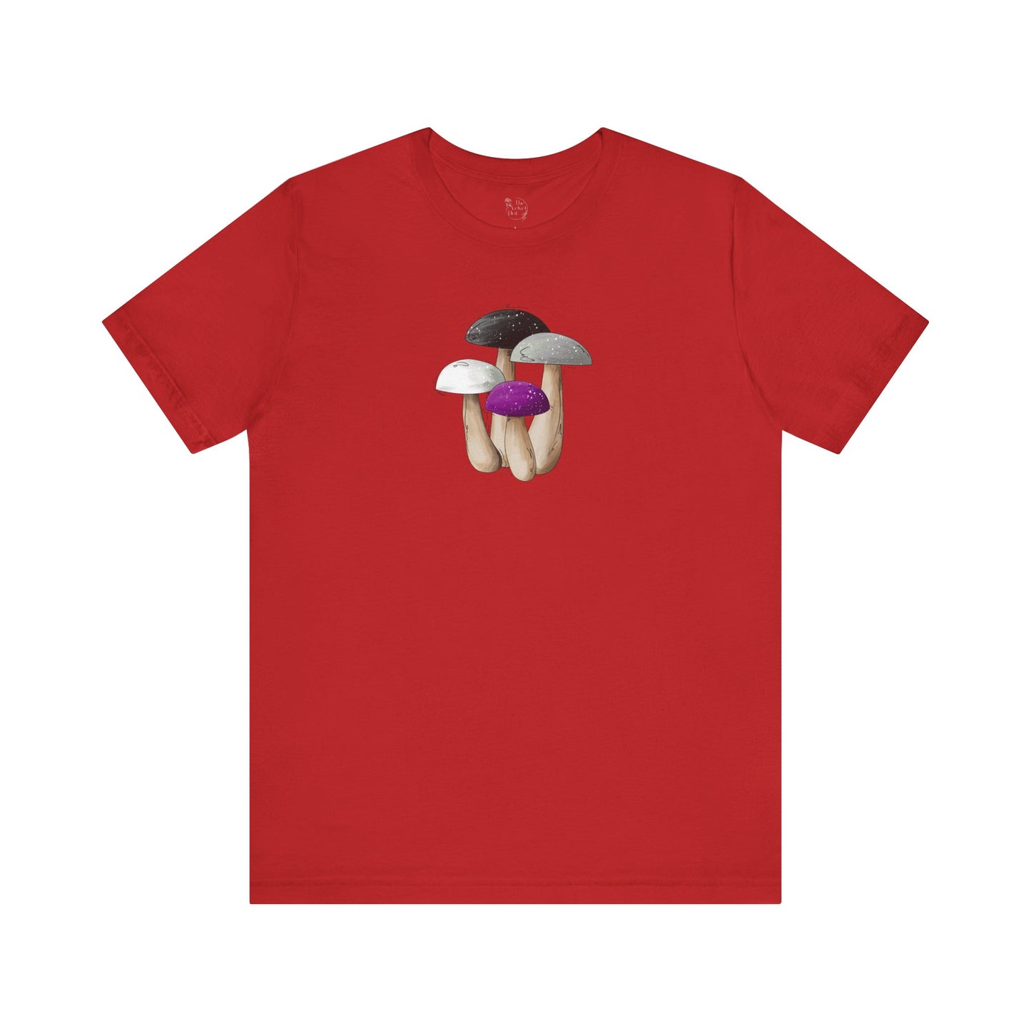 Asexual Pride Flag Mushrooms - Unisex T-Shirt