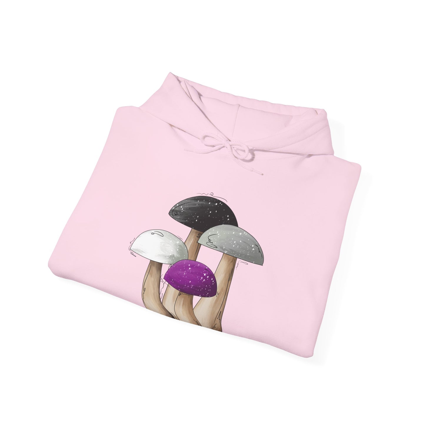 Asexual Pride Flag Mushrooms - Adult Unisex Hoodie