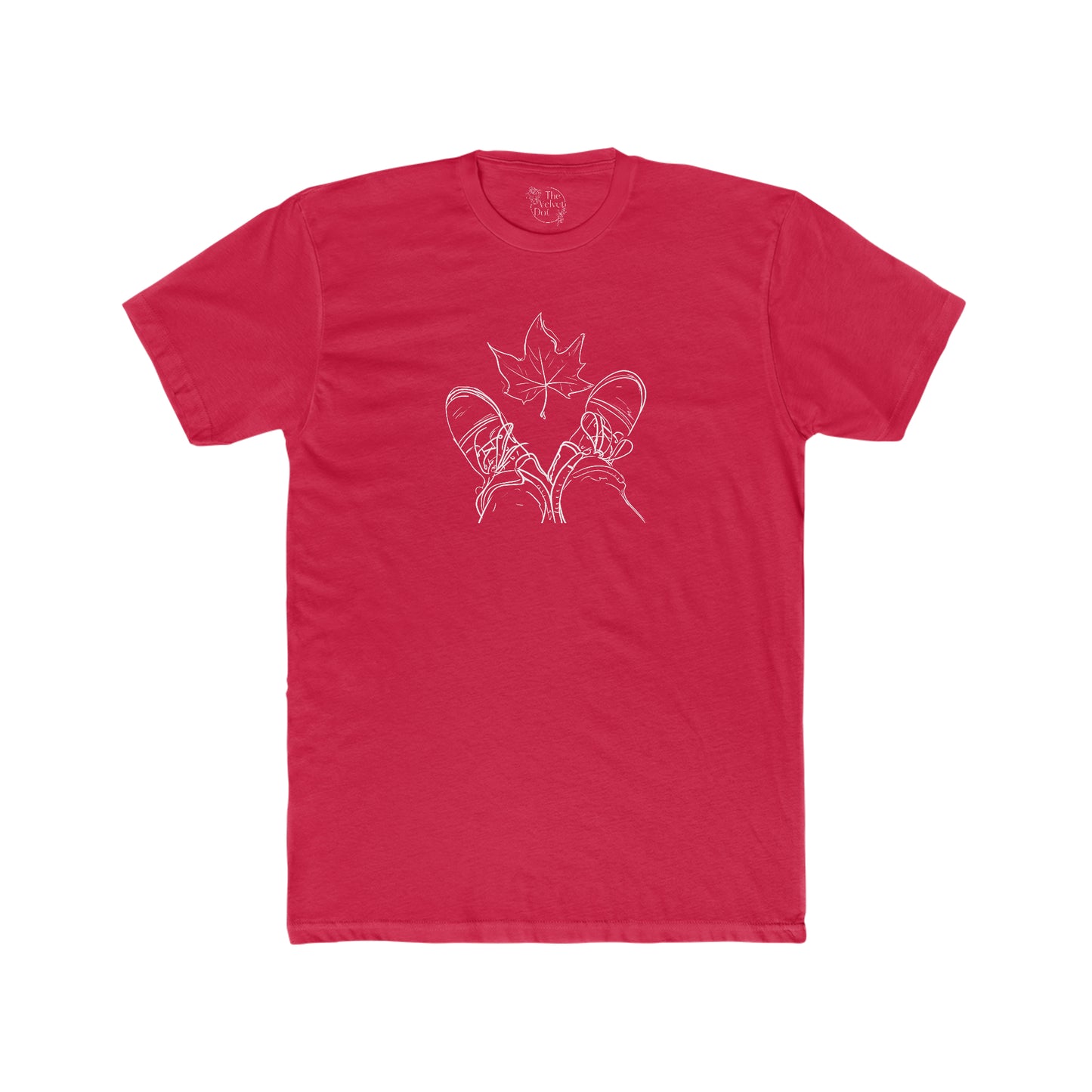 Fall Leaf and Boots Sketch - Men's T-Shirt