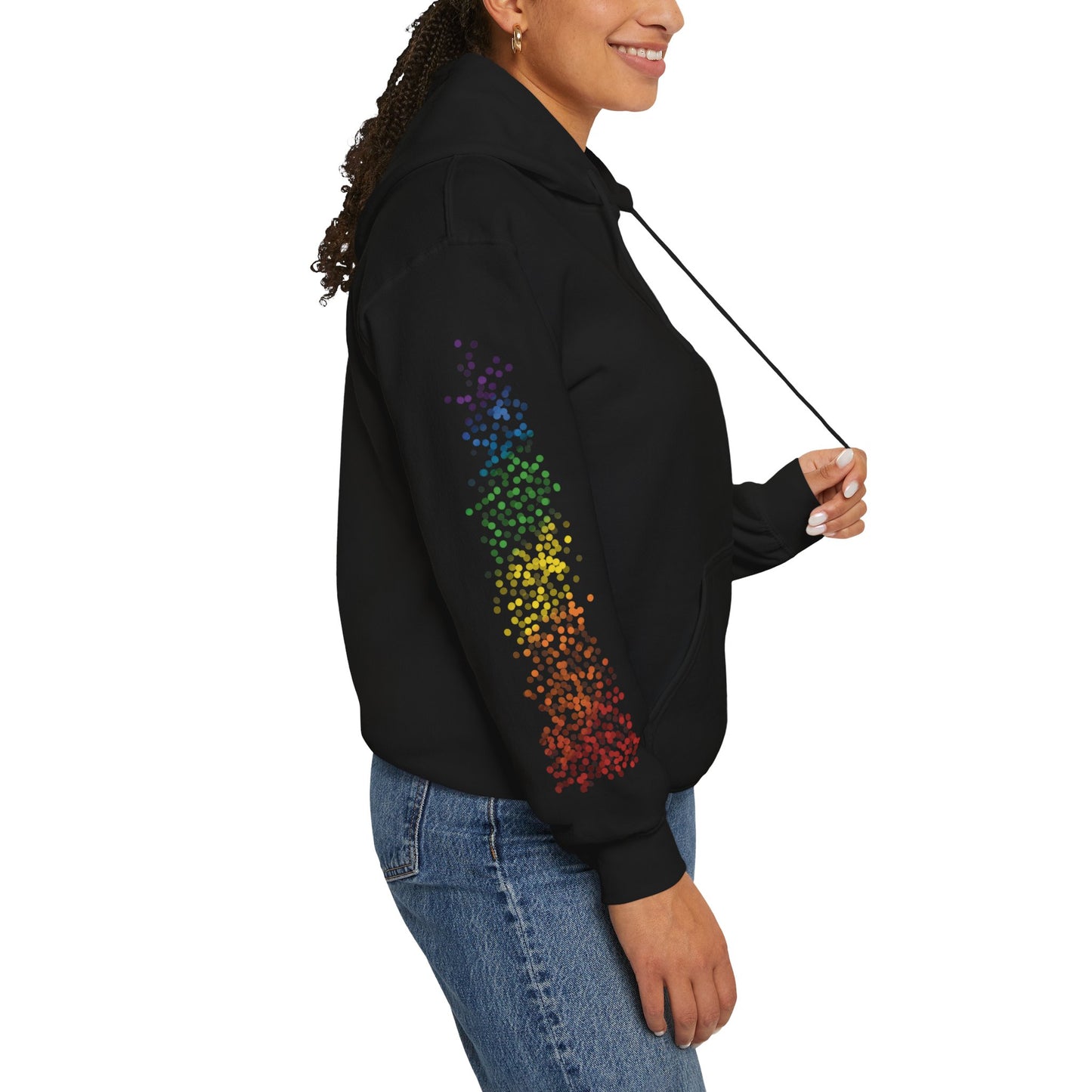 Gay Pride Flag Dots - Adult Unisex Hoodie