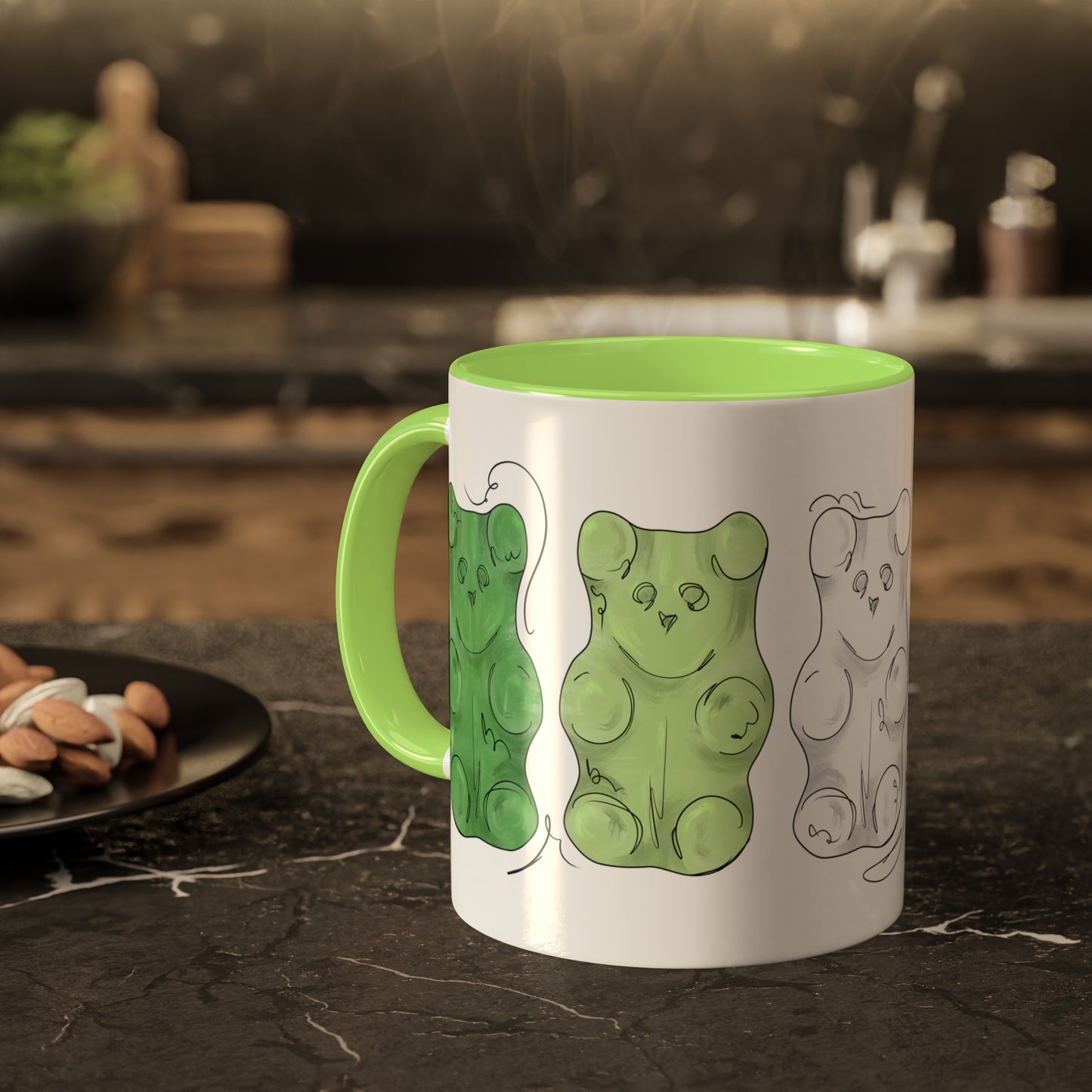 Aromantic Pride Flag Gummy Bears - Mug