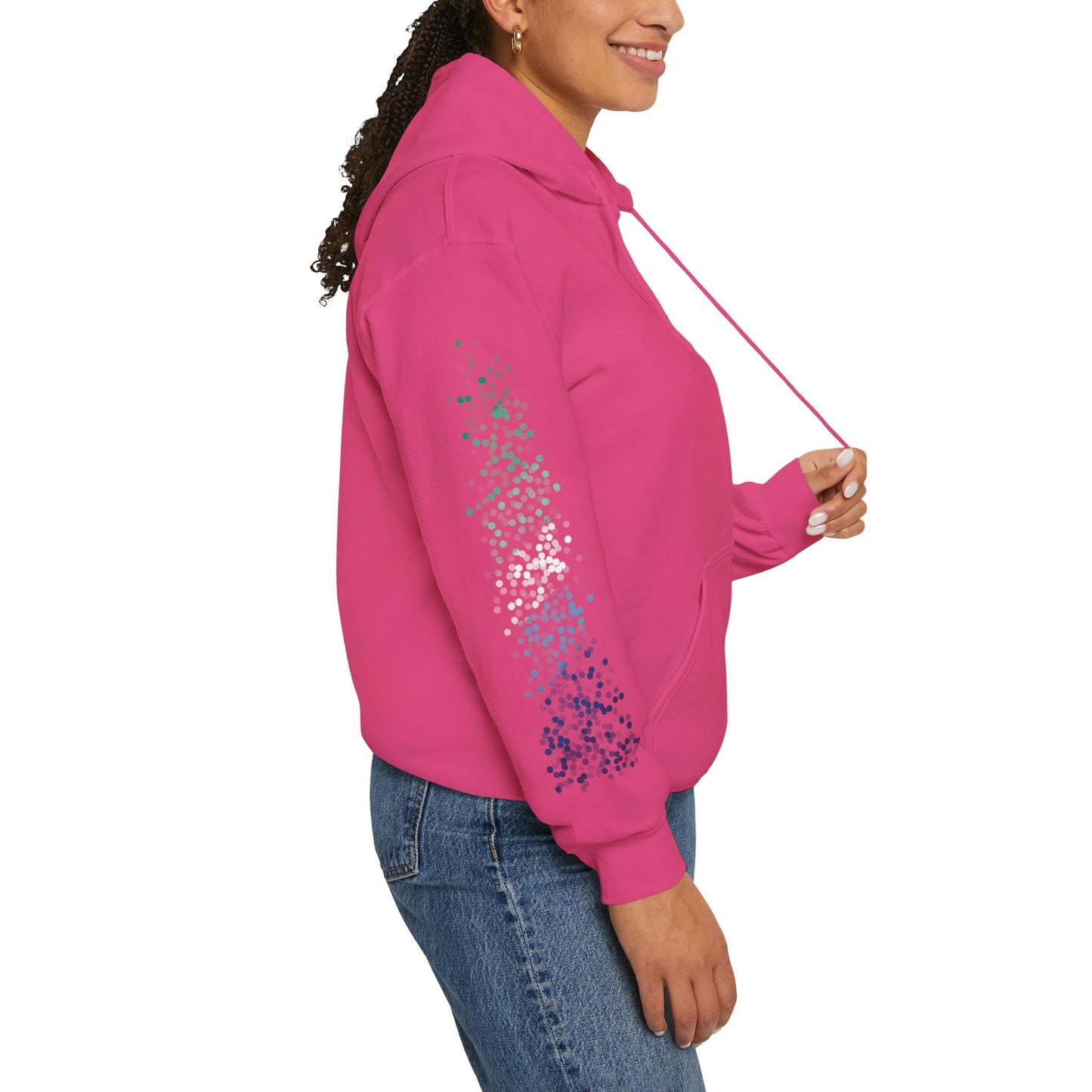 Gay Male MLM Pride Flag Dots - Adult Unisex Hoodie