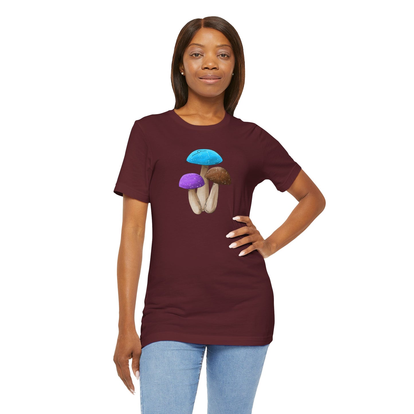 Androsexual Pride Flag Mushrooms - Unisex T-Shirt