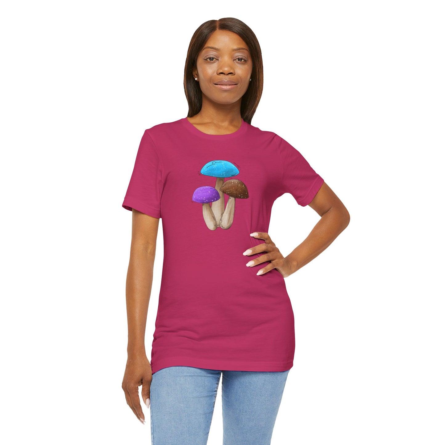 Androsexual Pride Flag Mushrooms - Unisex T-Shirt
