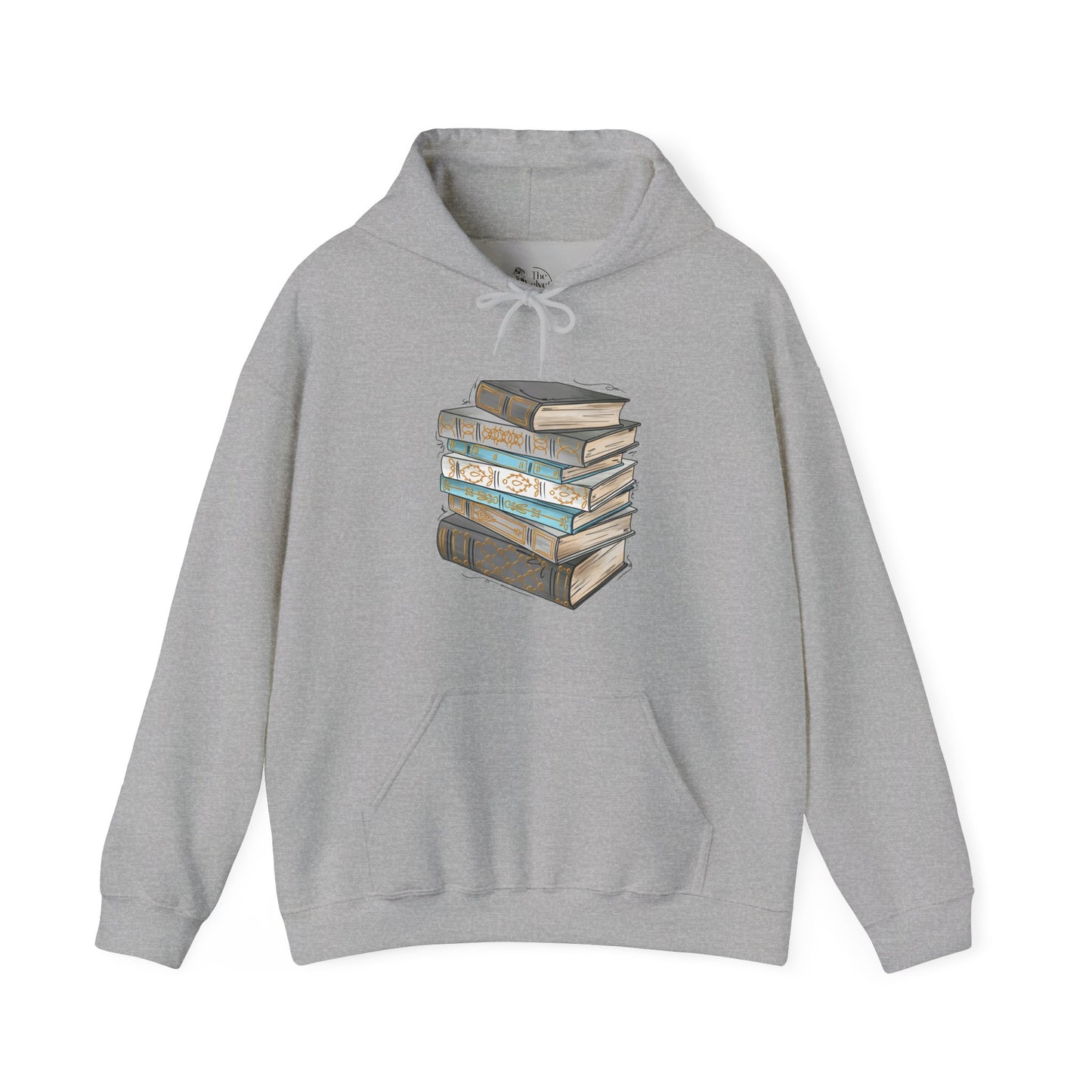 Demi Boy Pride Flag Old Books - Adult Unisex Hoodie