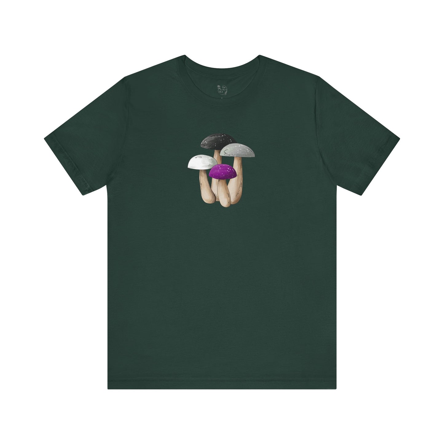 Asexual Pride Flag Mushrooms - Unisex T-Shirt