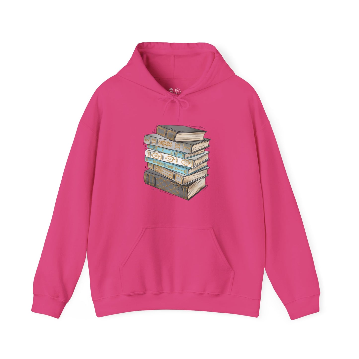 Demi Boy Pride Flag Old Books - Adult Unisex Hoodie