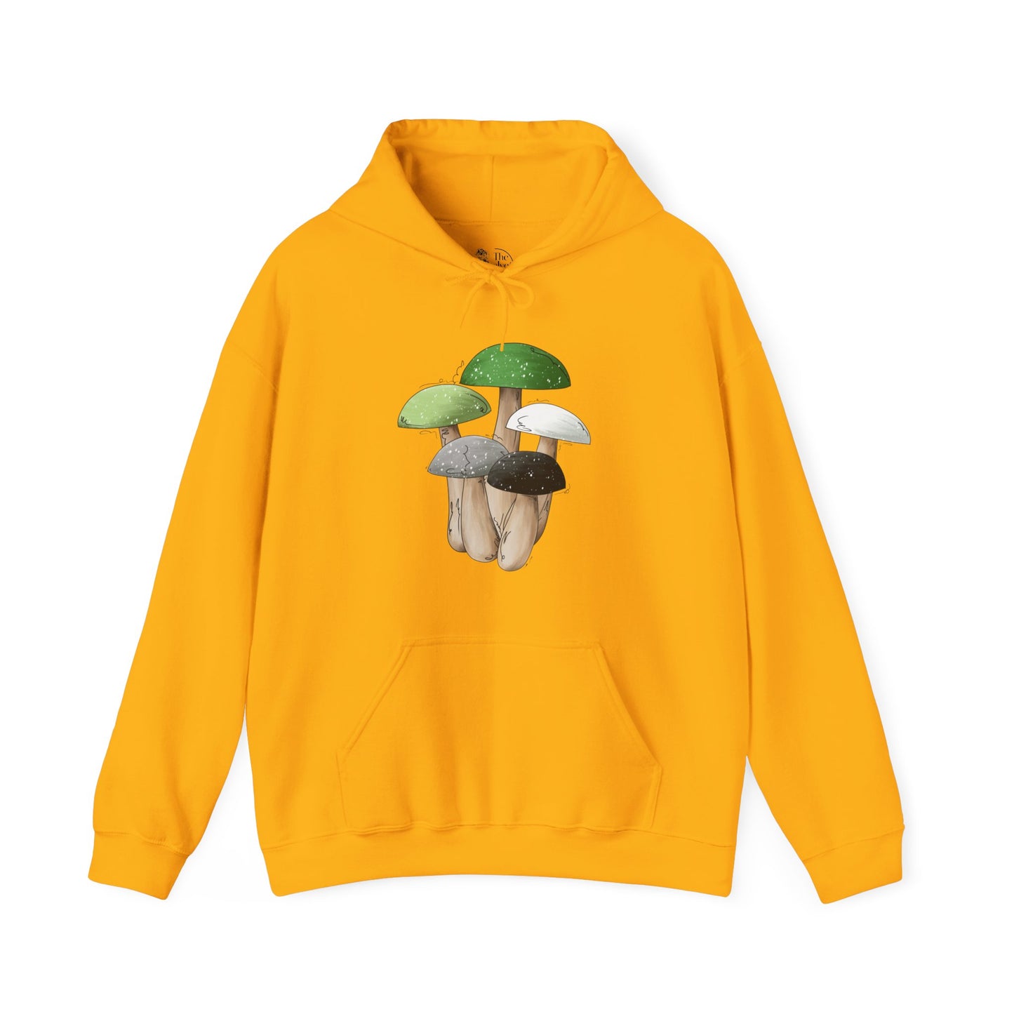 Aromantic Pride Flag Mushrooms - Adult Unisex Hoodie