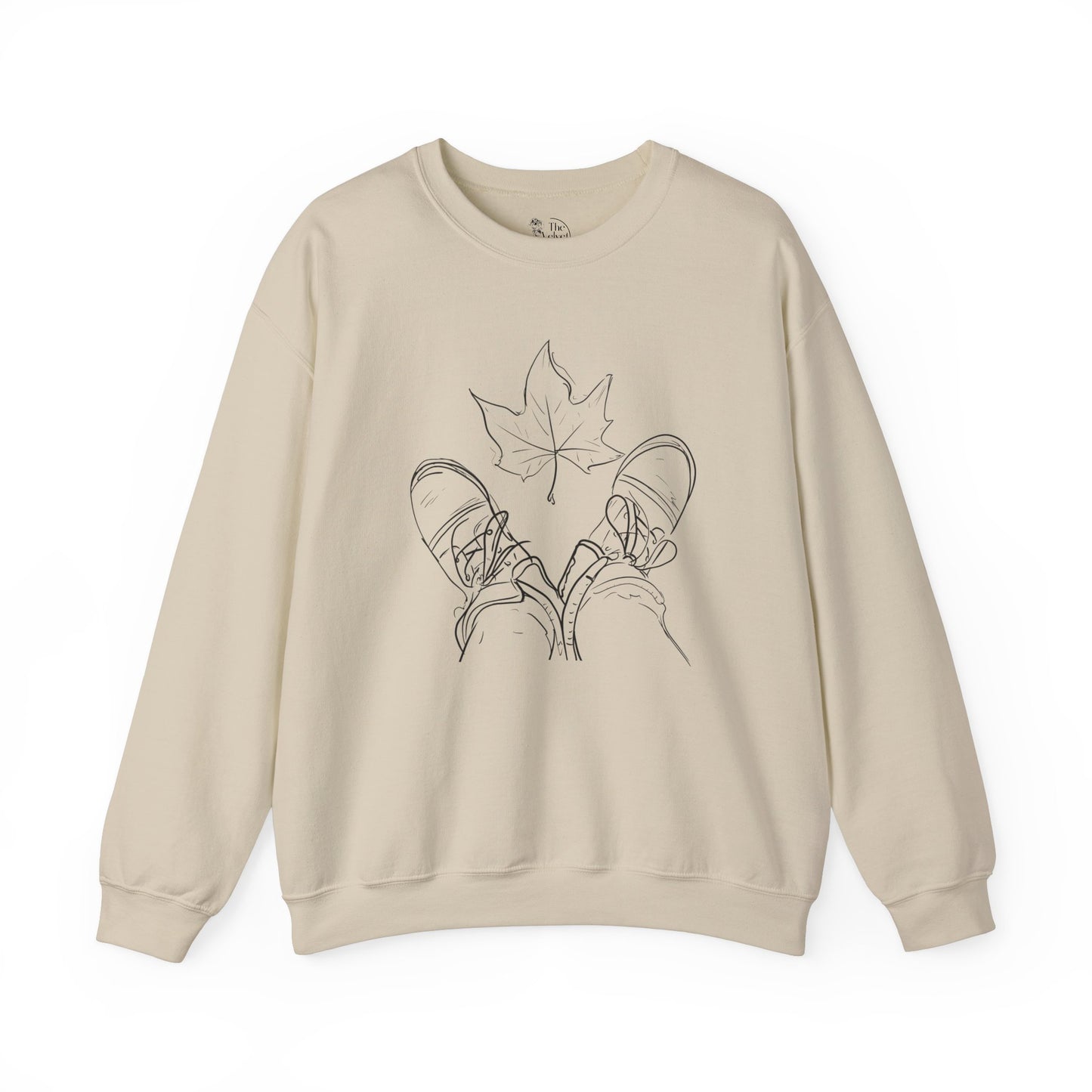Fall Leaf and Boots Sketch - Adult Unisex Sweatshirt